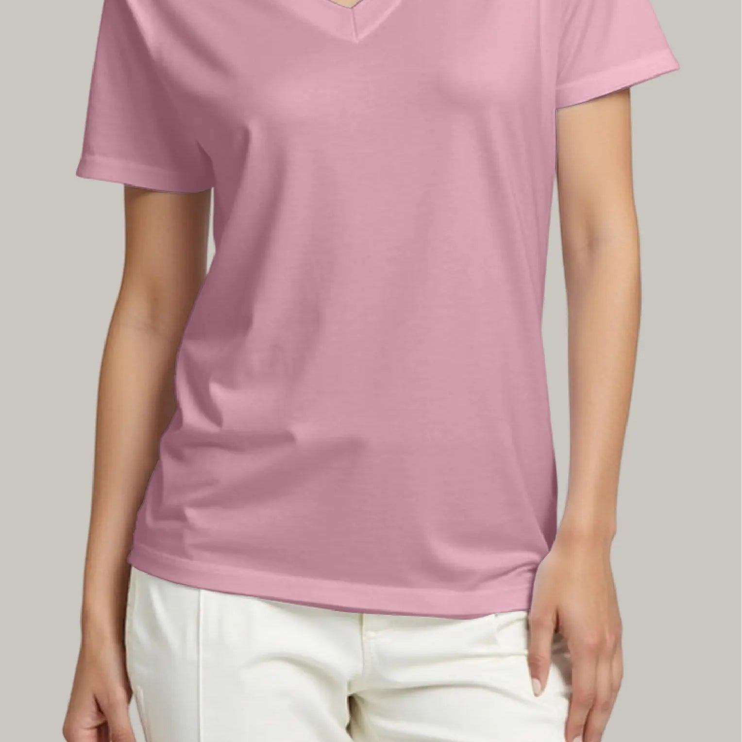 Franela Regular Mujer Cuello V - FashionTex