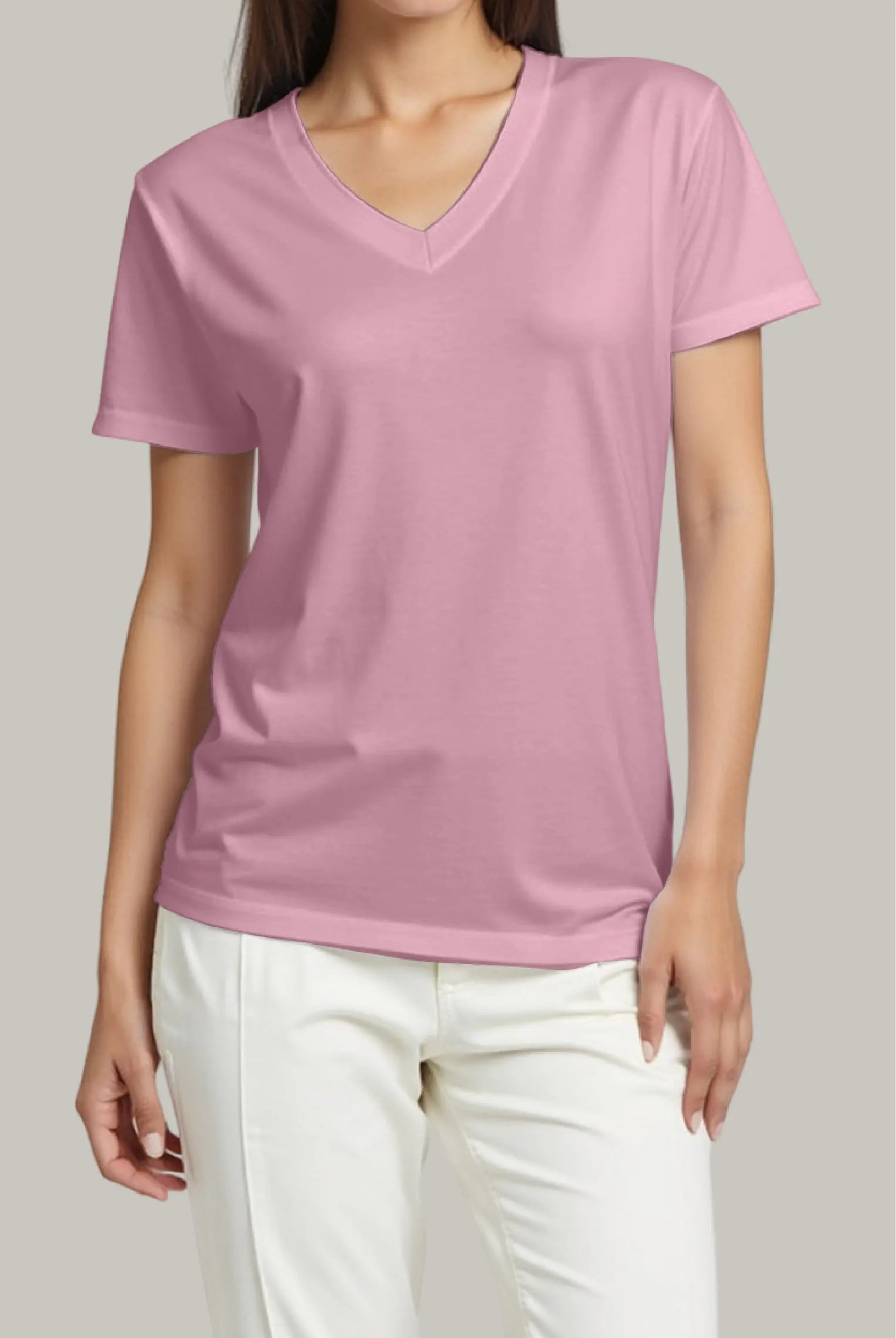 Franela Regular Mujer Cuello V - FashionTex