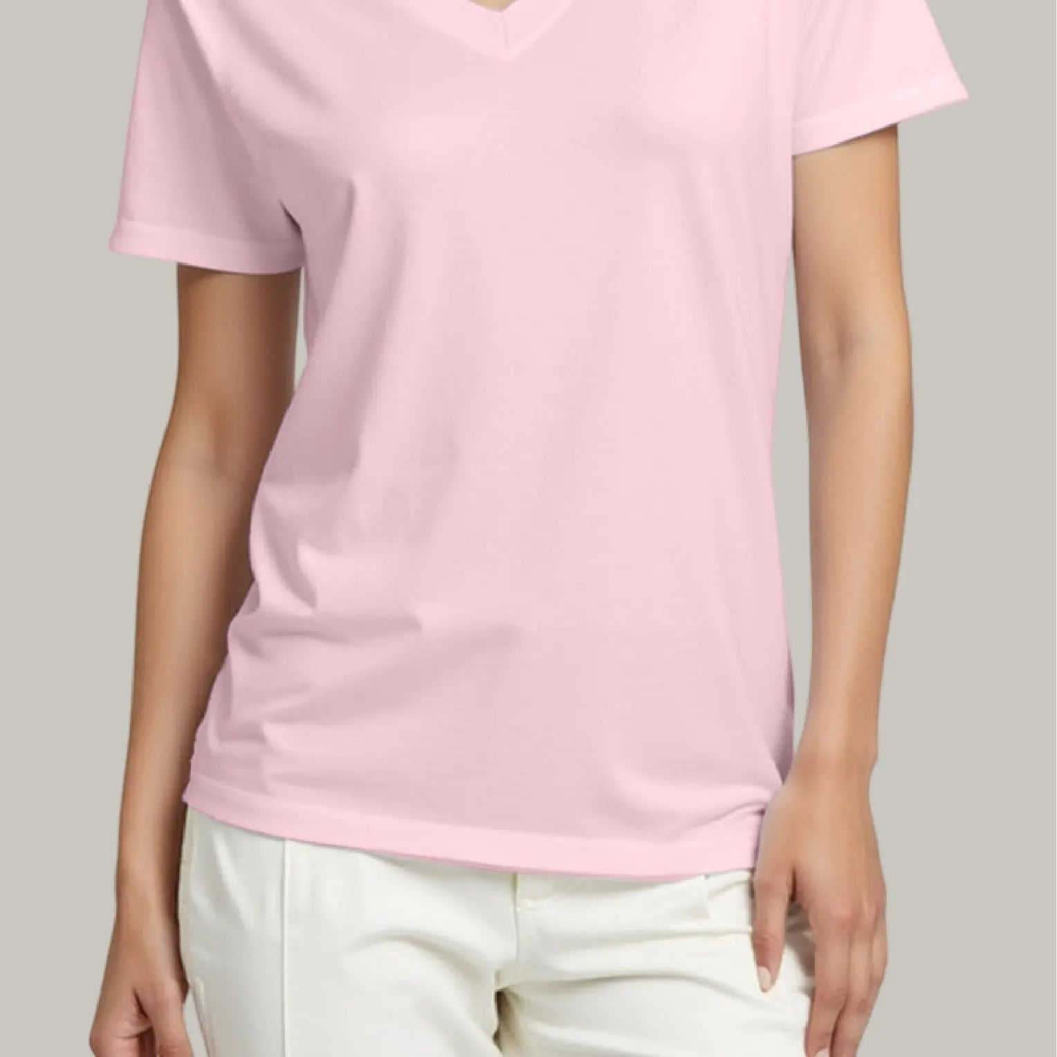 Franela Regular Mujer Cuello V - FashionTex