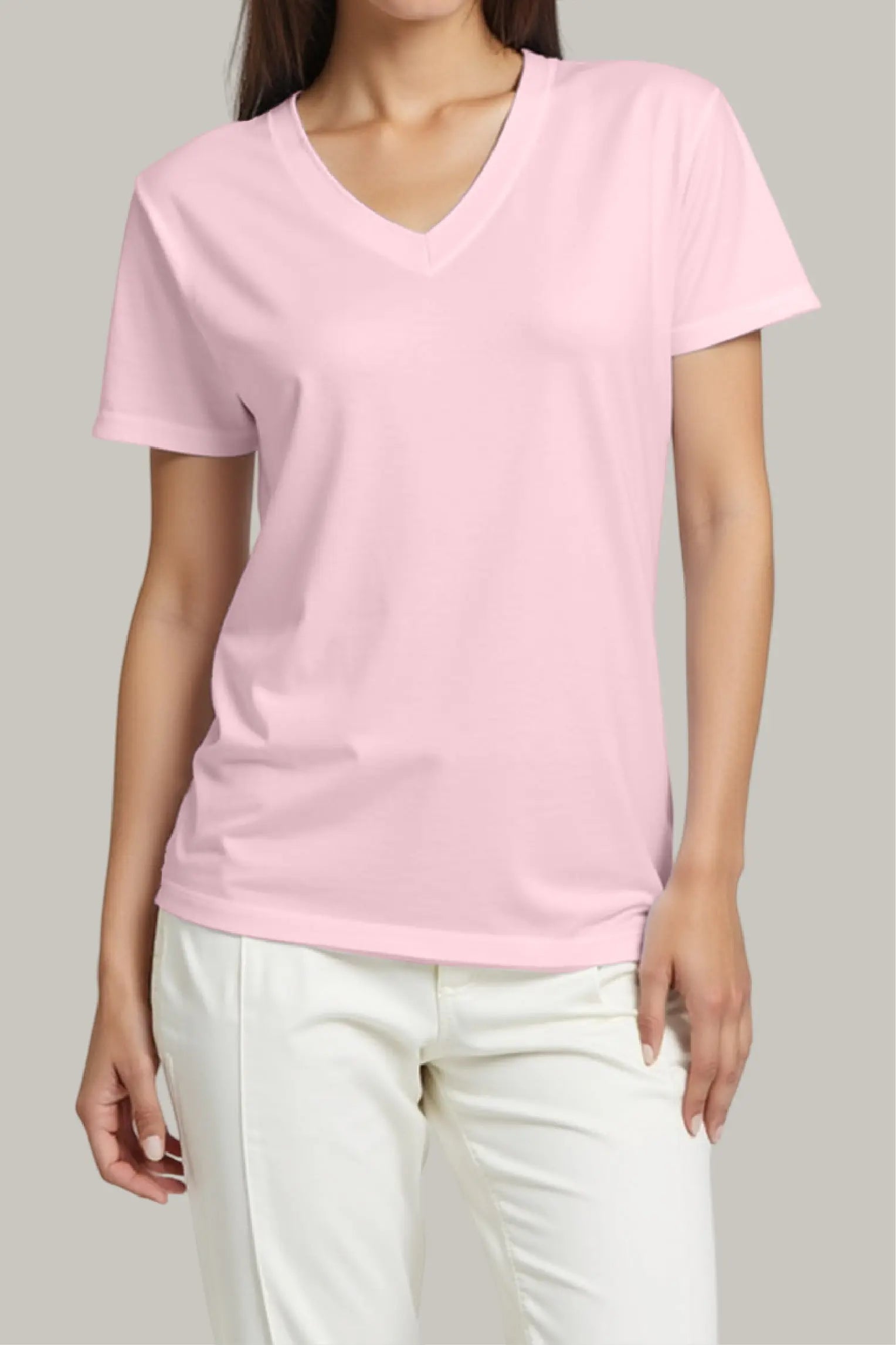 Franela Regular Mujer Cuello V - FashionTex