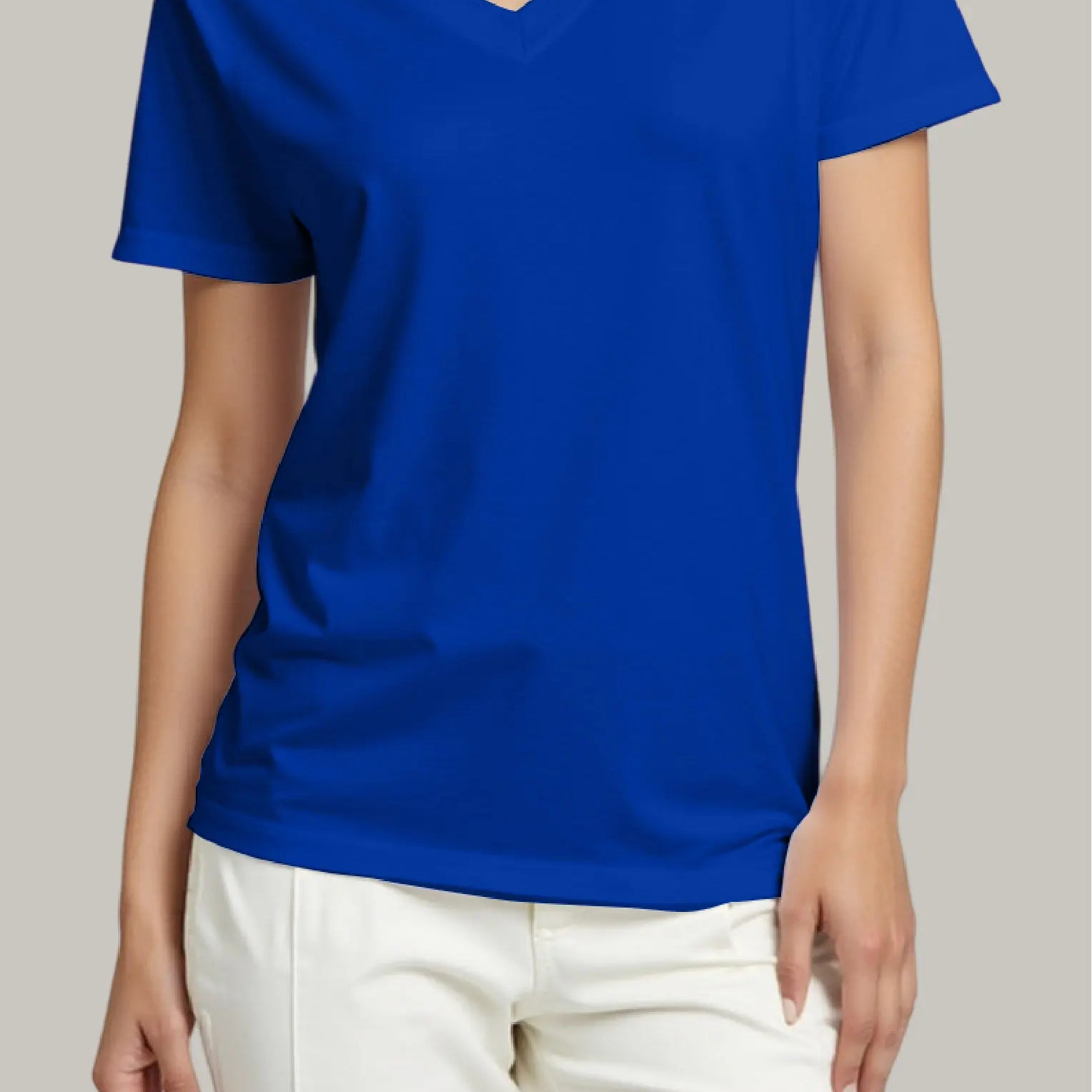 Franela Regular Mujer Cuello V - FashionTex