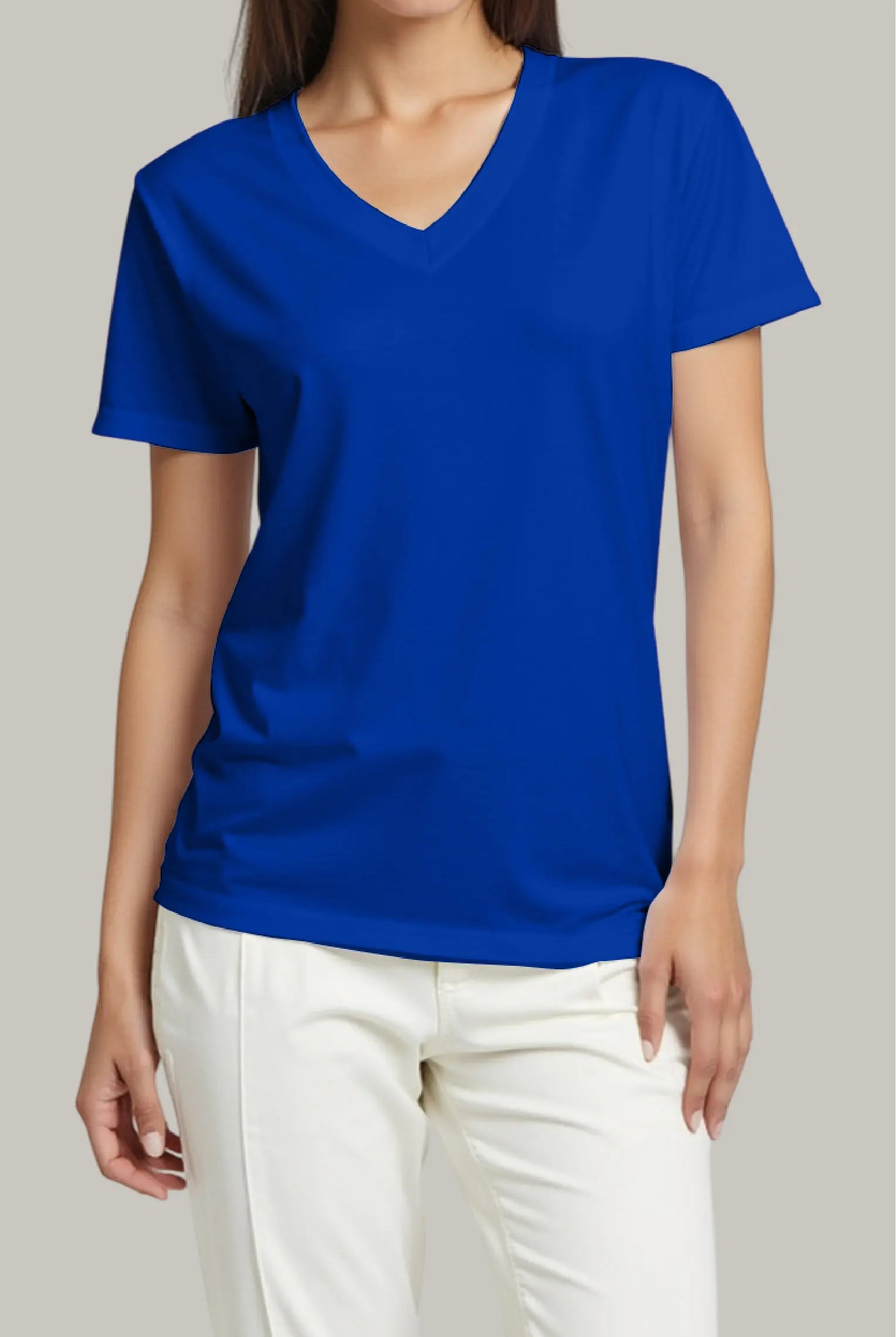 Franela Regular Mujer Cuello V - FashionTex