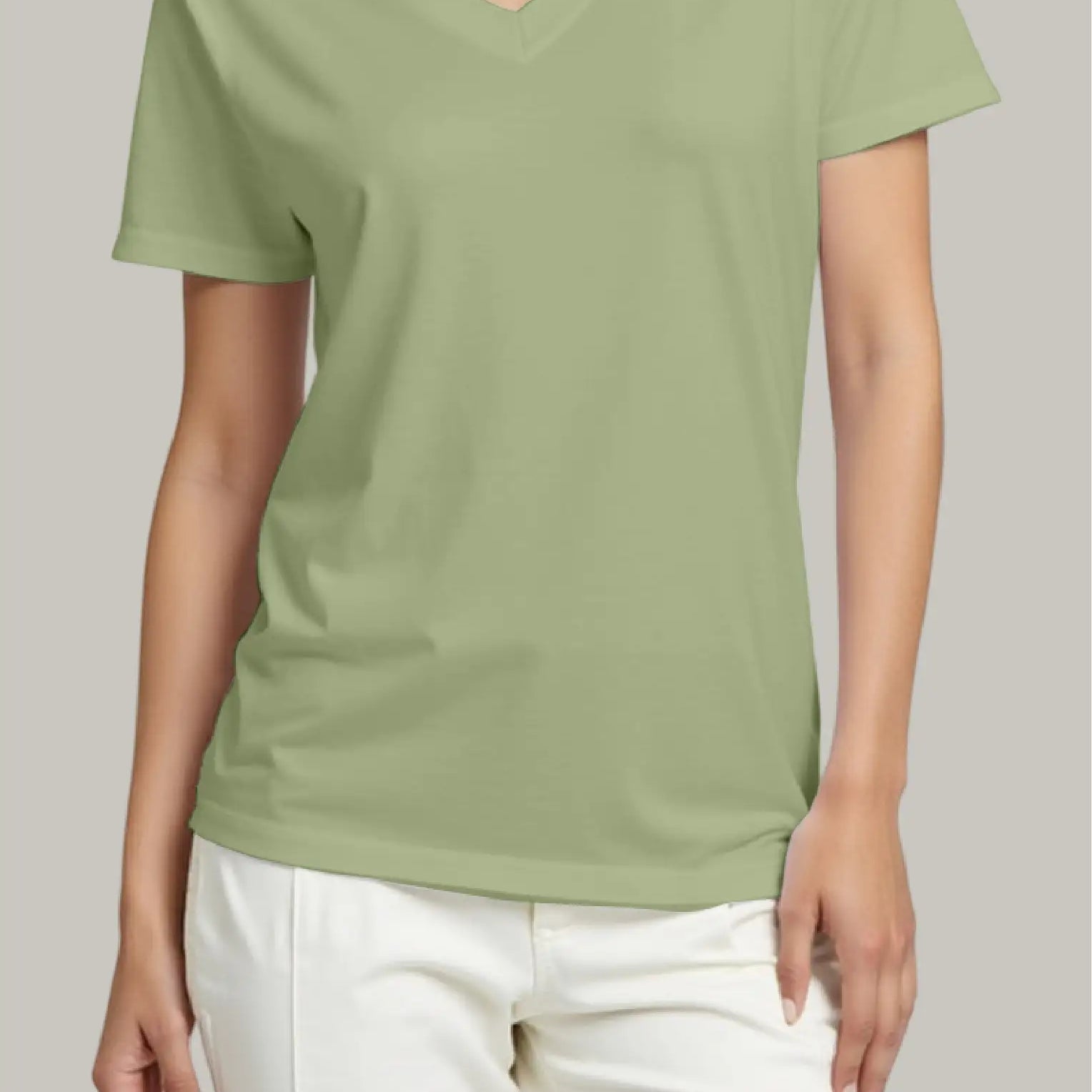 Franela Regular Mujer Cuello V - FashionTex