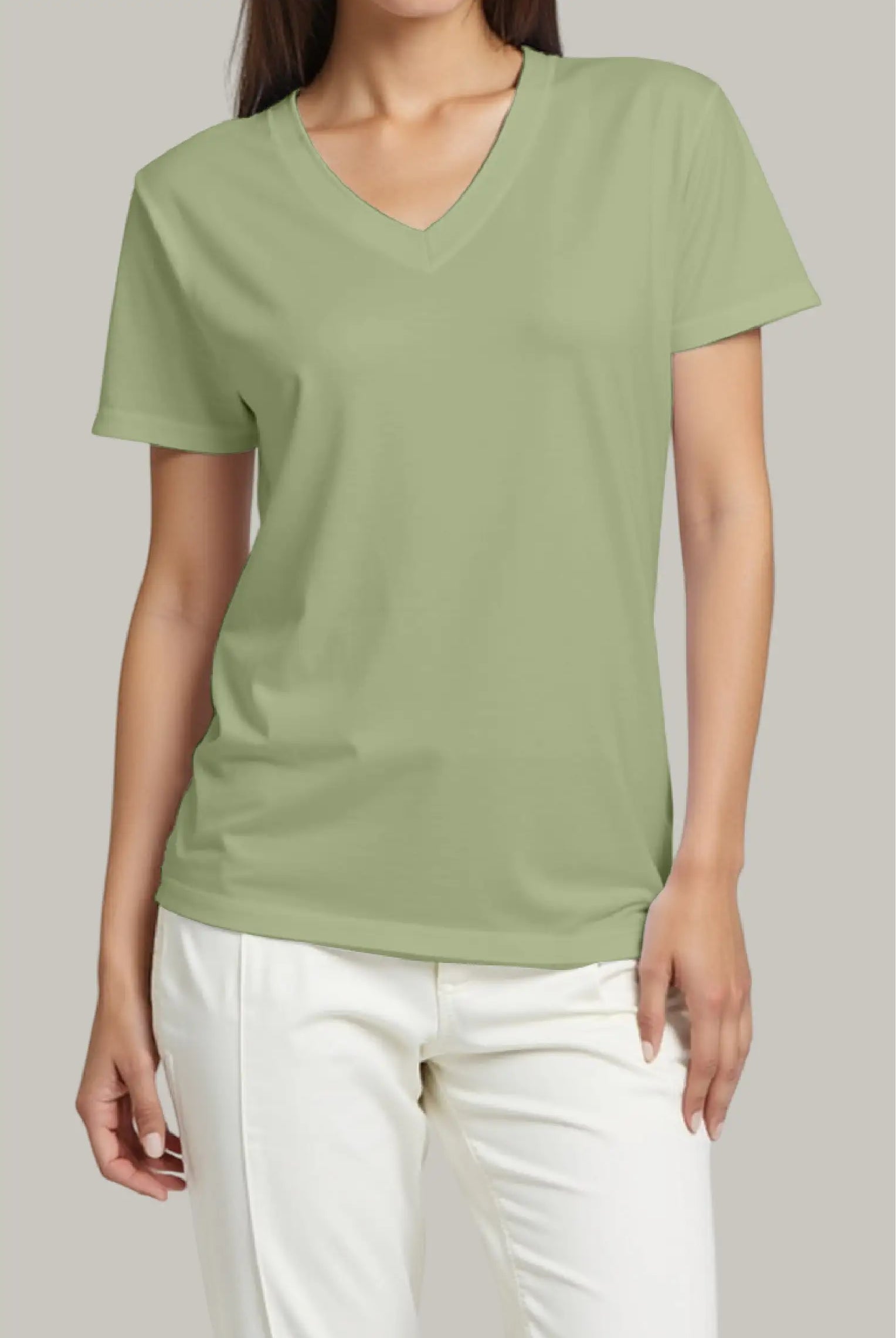 Franela Regular Mujer Cuello V - FashionTex