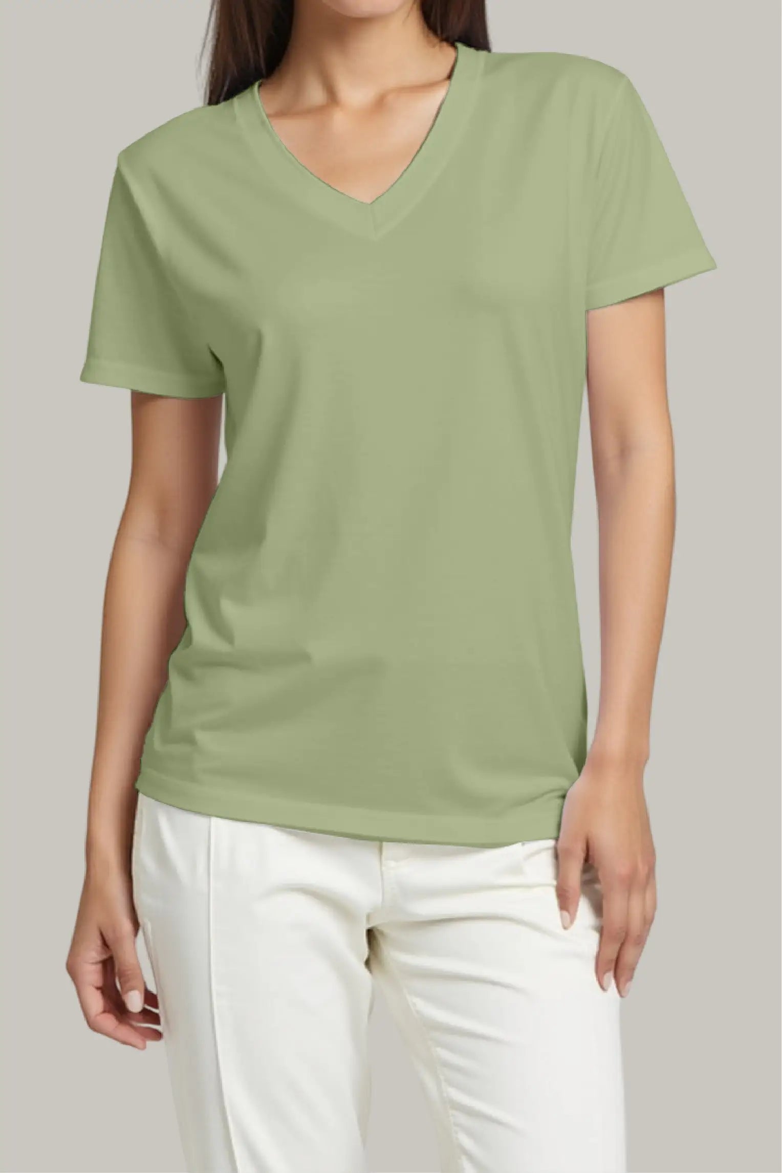 Franela Regular Mujer Cuello V - FashionTex