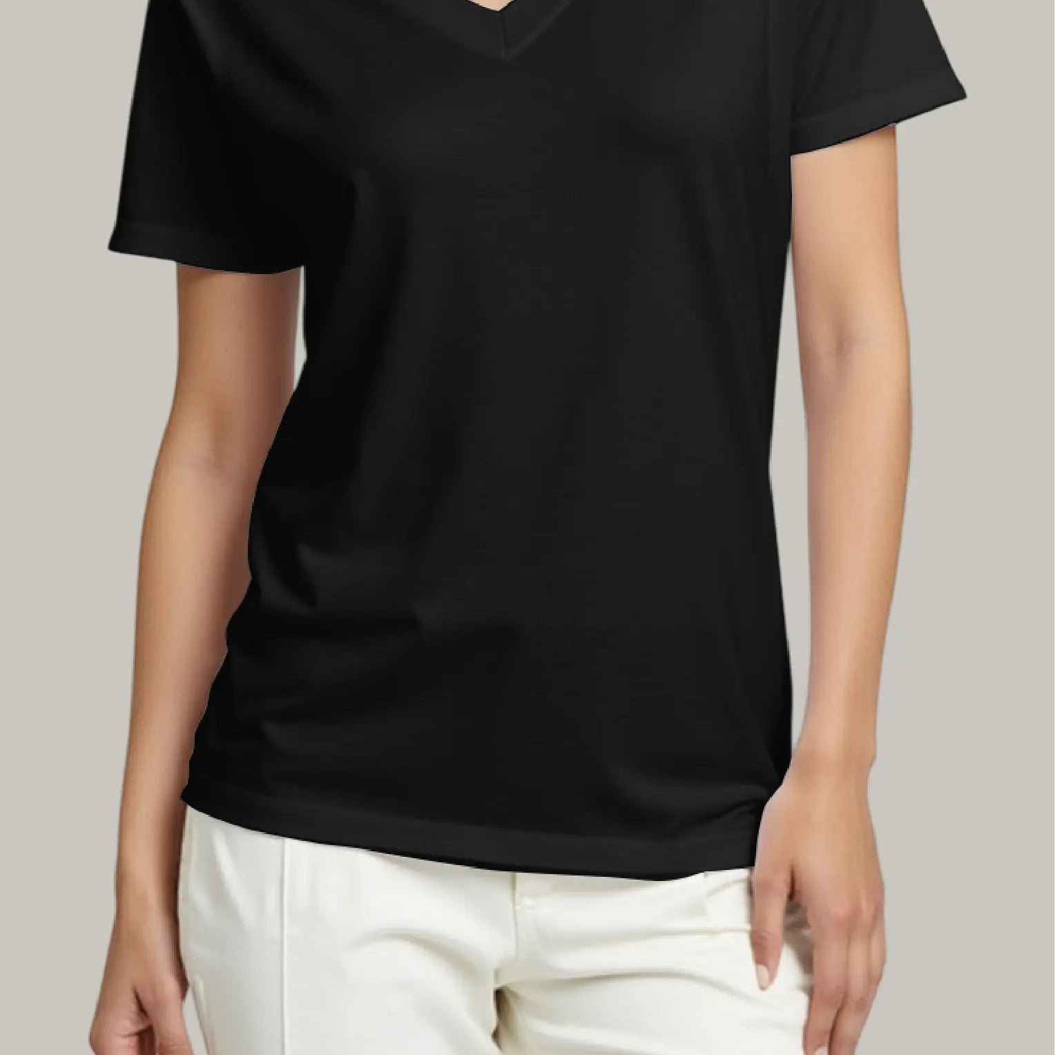 Franela Regular Mujer Cuello V - FashionTex