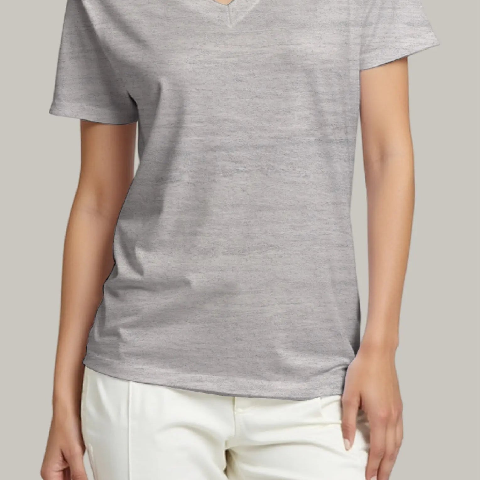 Franela Regular Mujer Cuello V - FashionTex