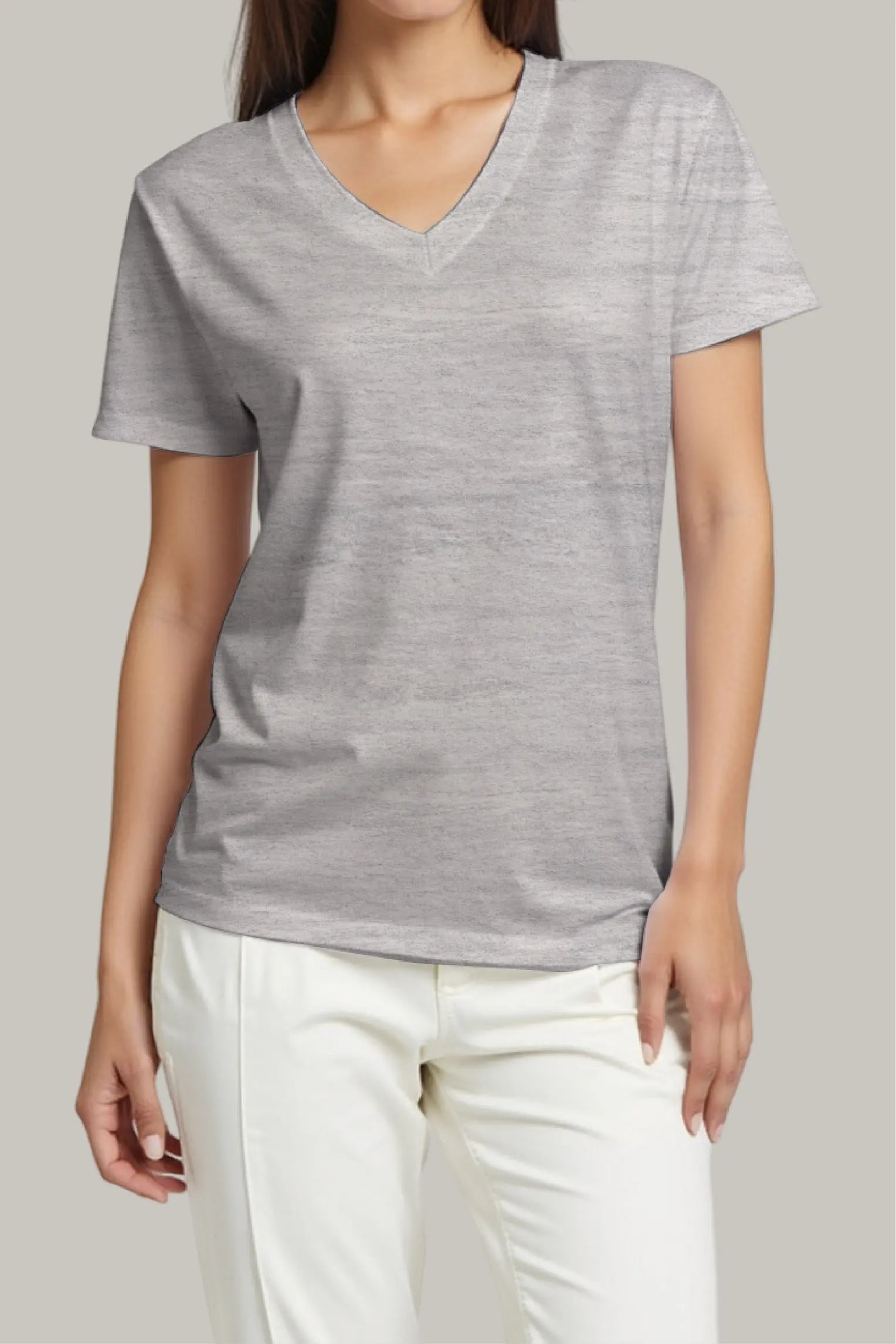 Franela Regular Mujer Cuello V - FashionTex