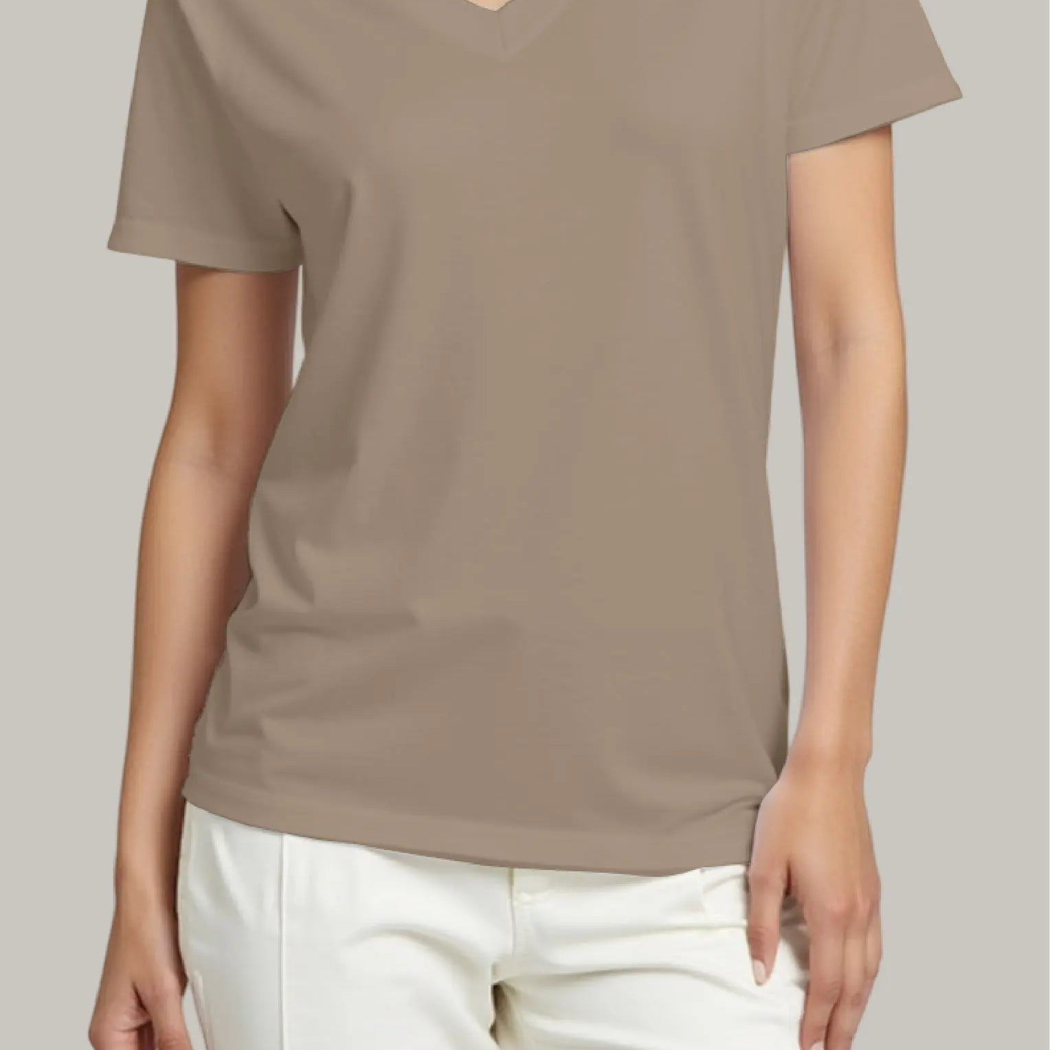 Franela Regular Mujer Cuello V - FashionTex