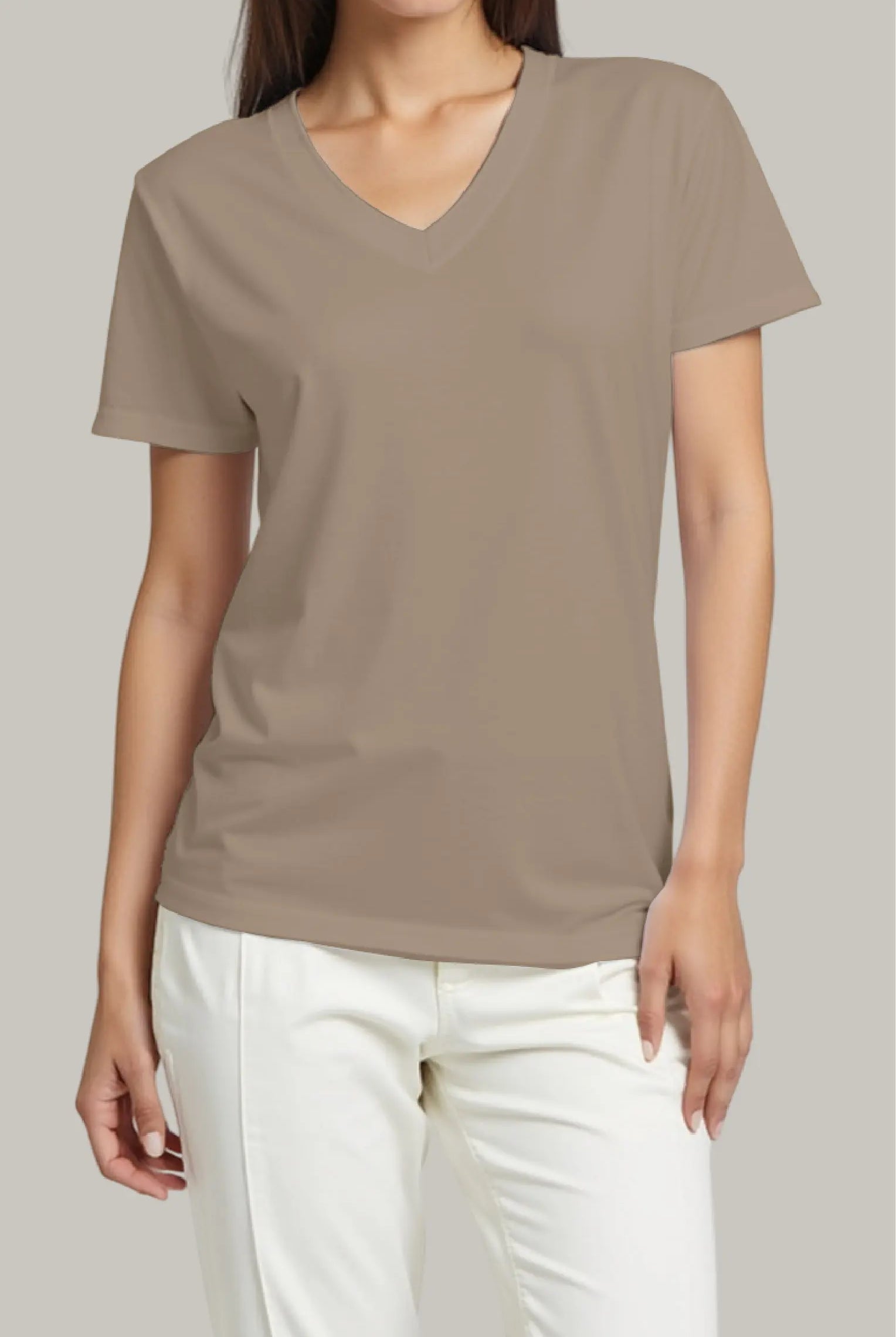 Franela Regular Mujer Cuello V - FashionTex