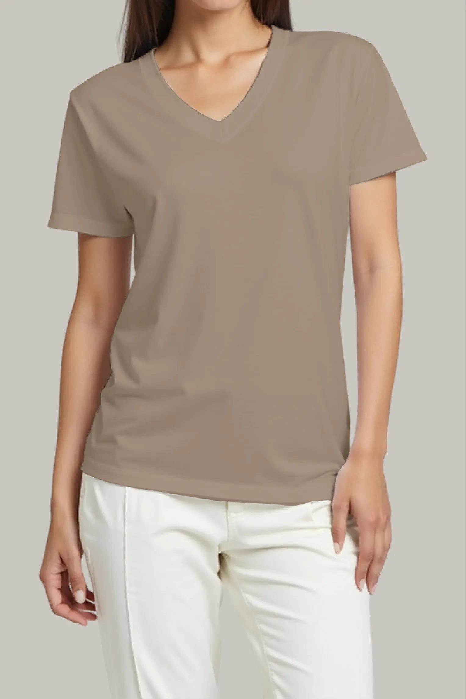 Franela Regular Mujer Cuello V - FashionTex