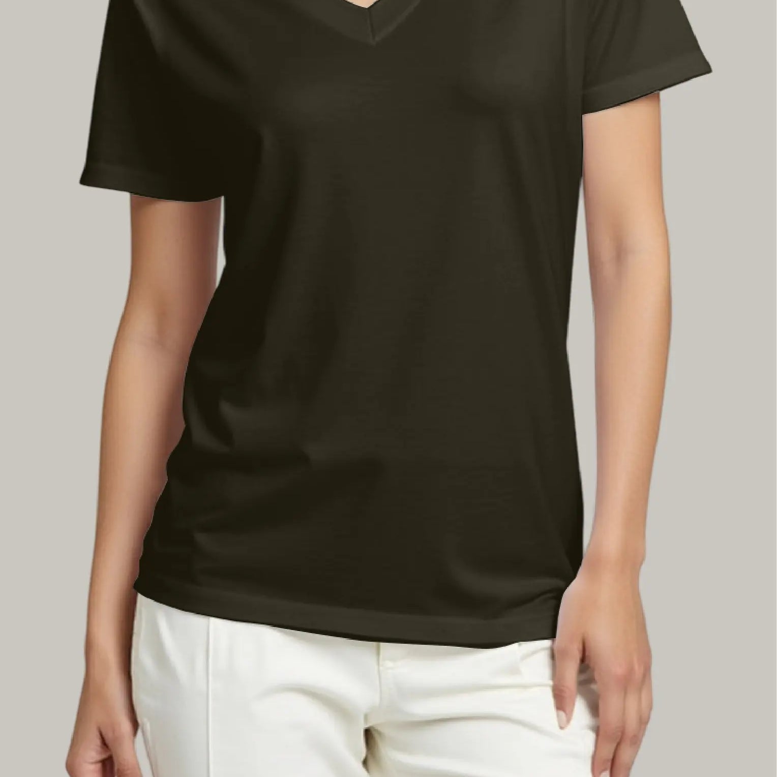 Franela Regular Mujer Cuello V - FashionTex
