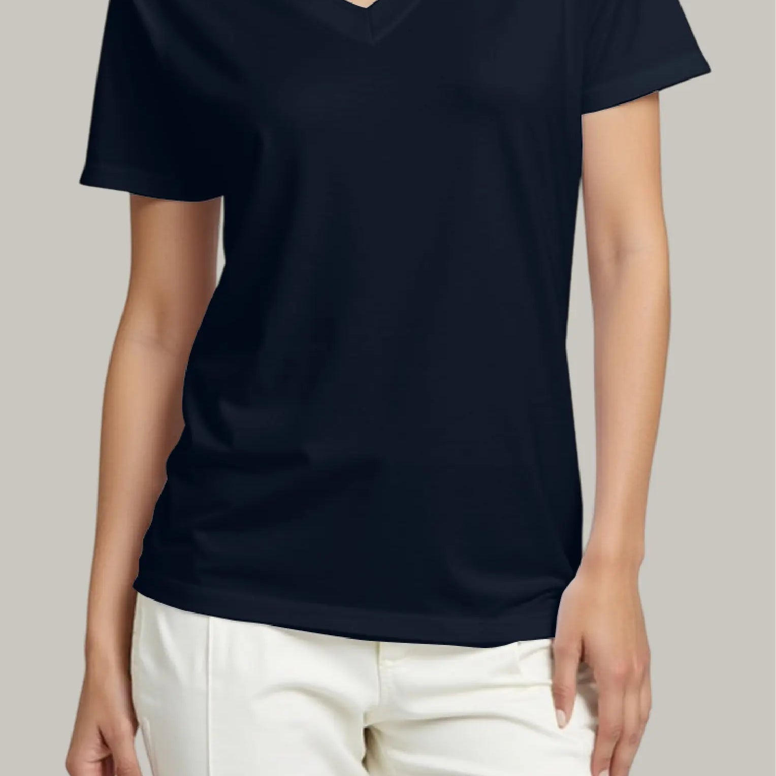 Franela Regular Mujer Cuello V - FashionTex