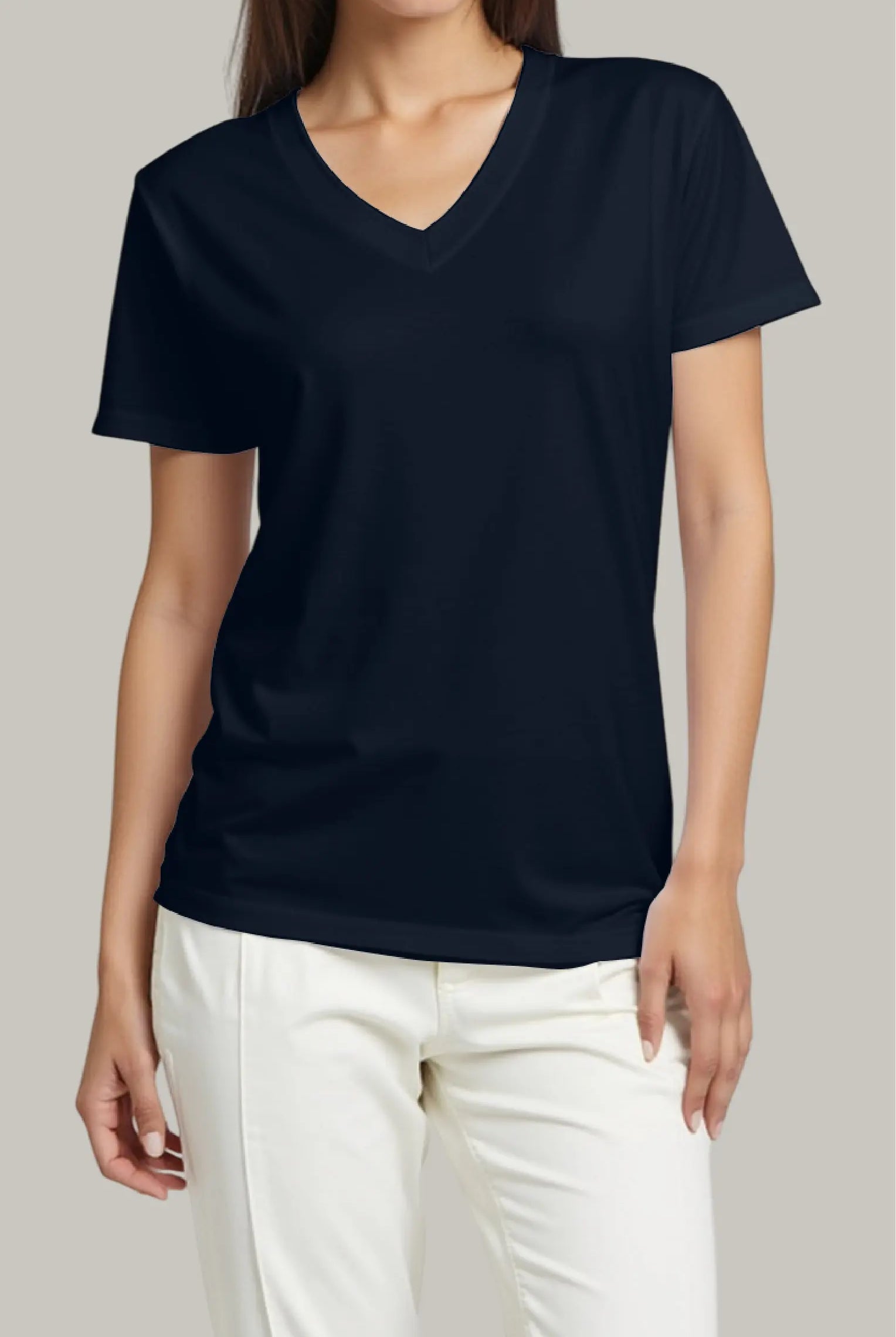 Franela Regular Mujer Cuello V - FashionTex