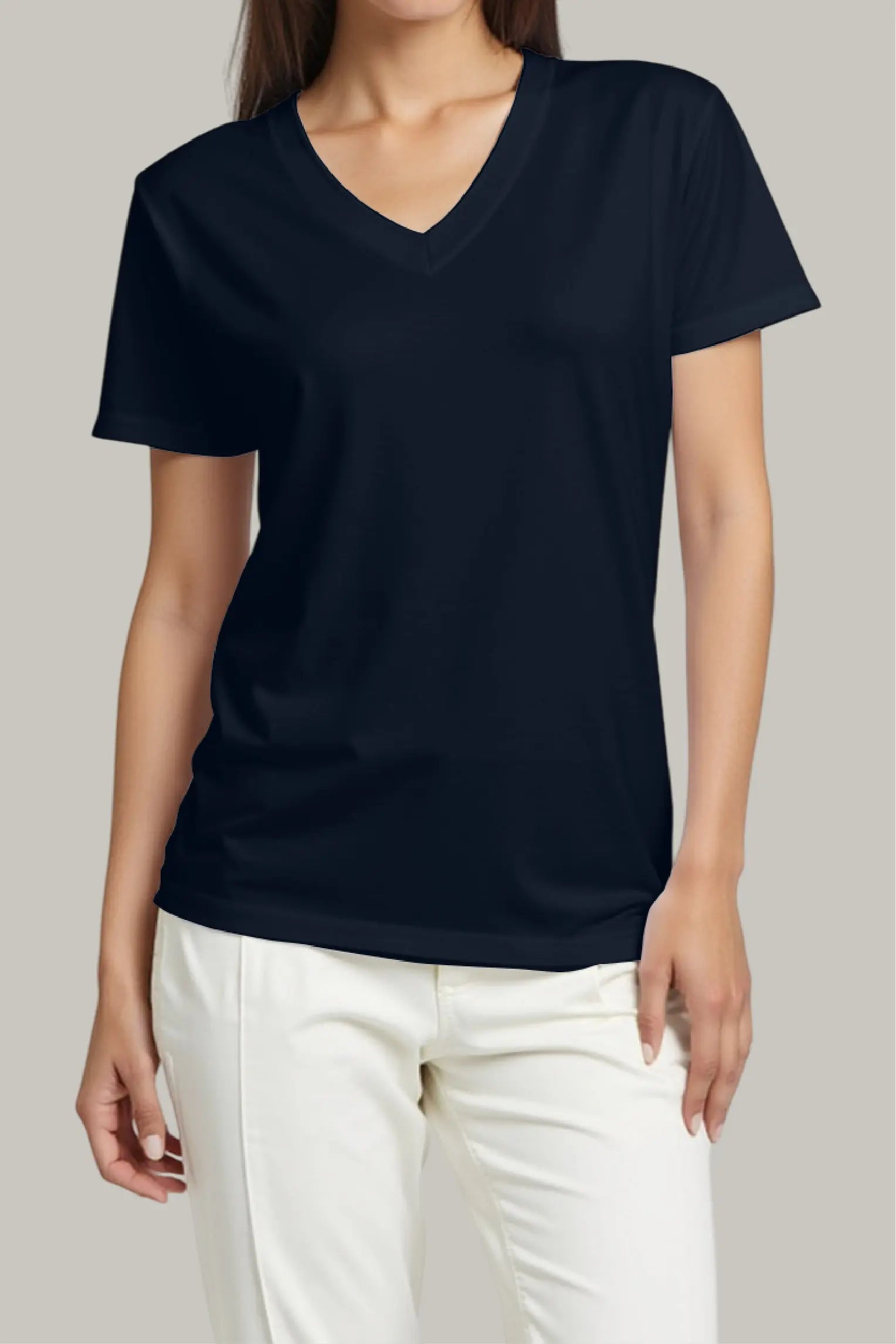 Franela Regular Mujer Cuello V - FashionTex