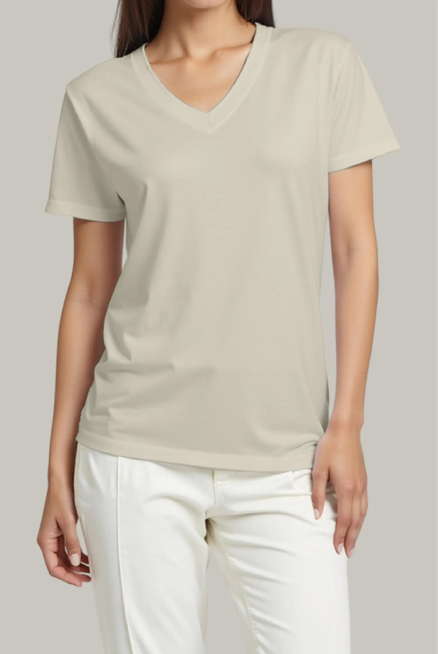 Franela Regular Mujer Cuello V - FashionTex