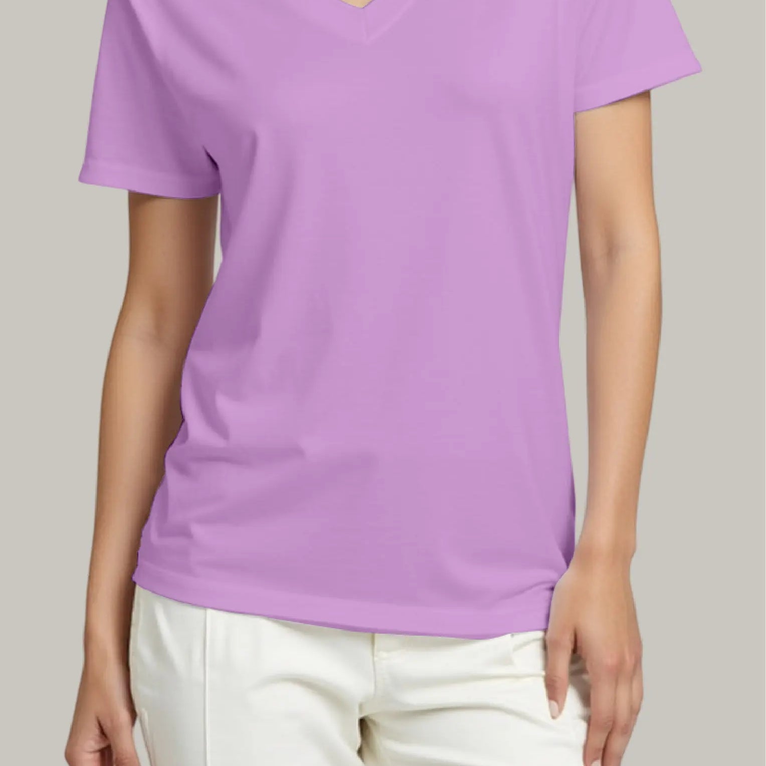 Franela Regular Mujer Cuello V - FashionTex