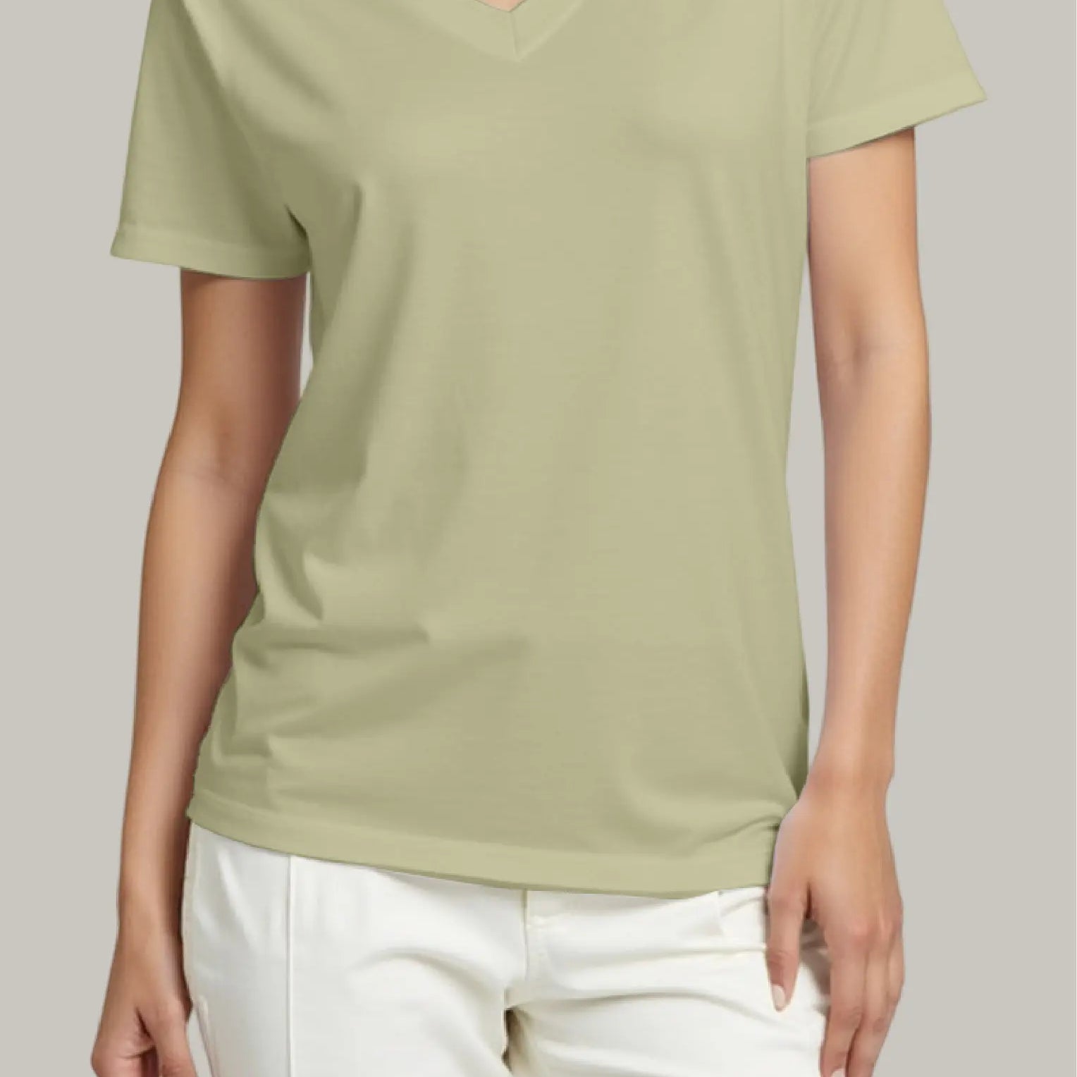 Franela Regular Mujer Cuello V - FashionTex