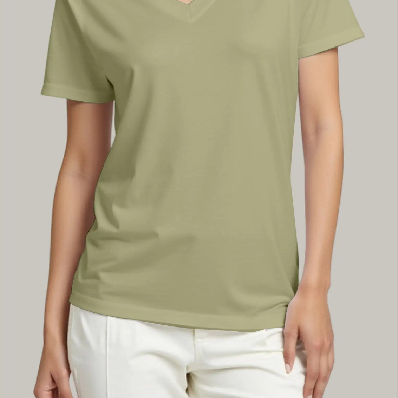 Franela Regular Mujer Cuello V - FashionTex