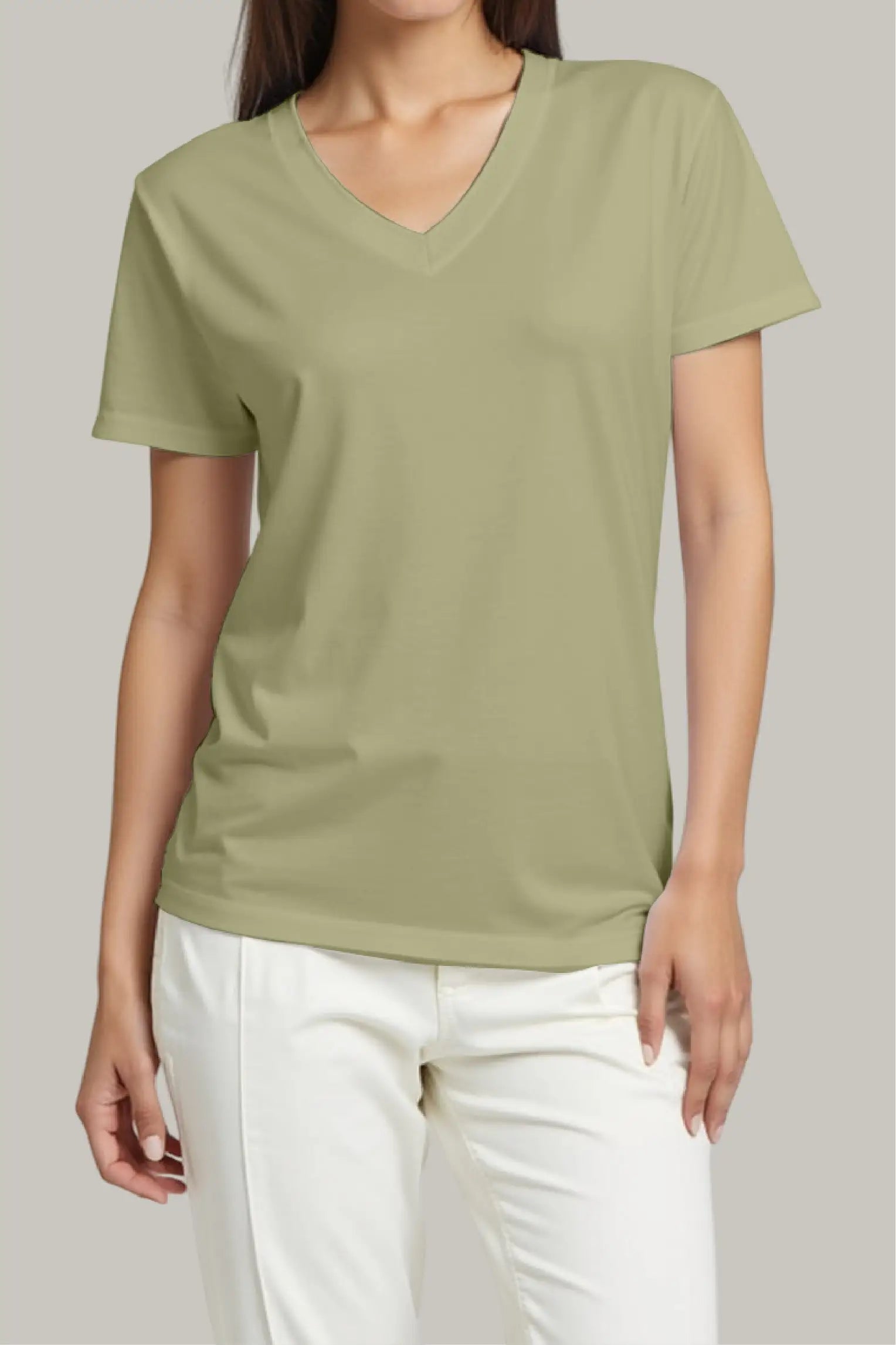 Franela Regular Mujer Cuello V - FashionTex