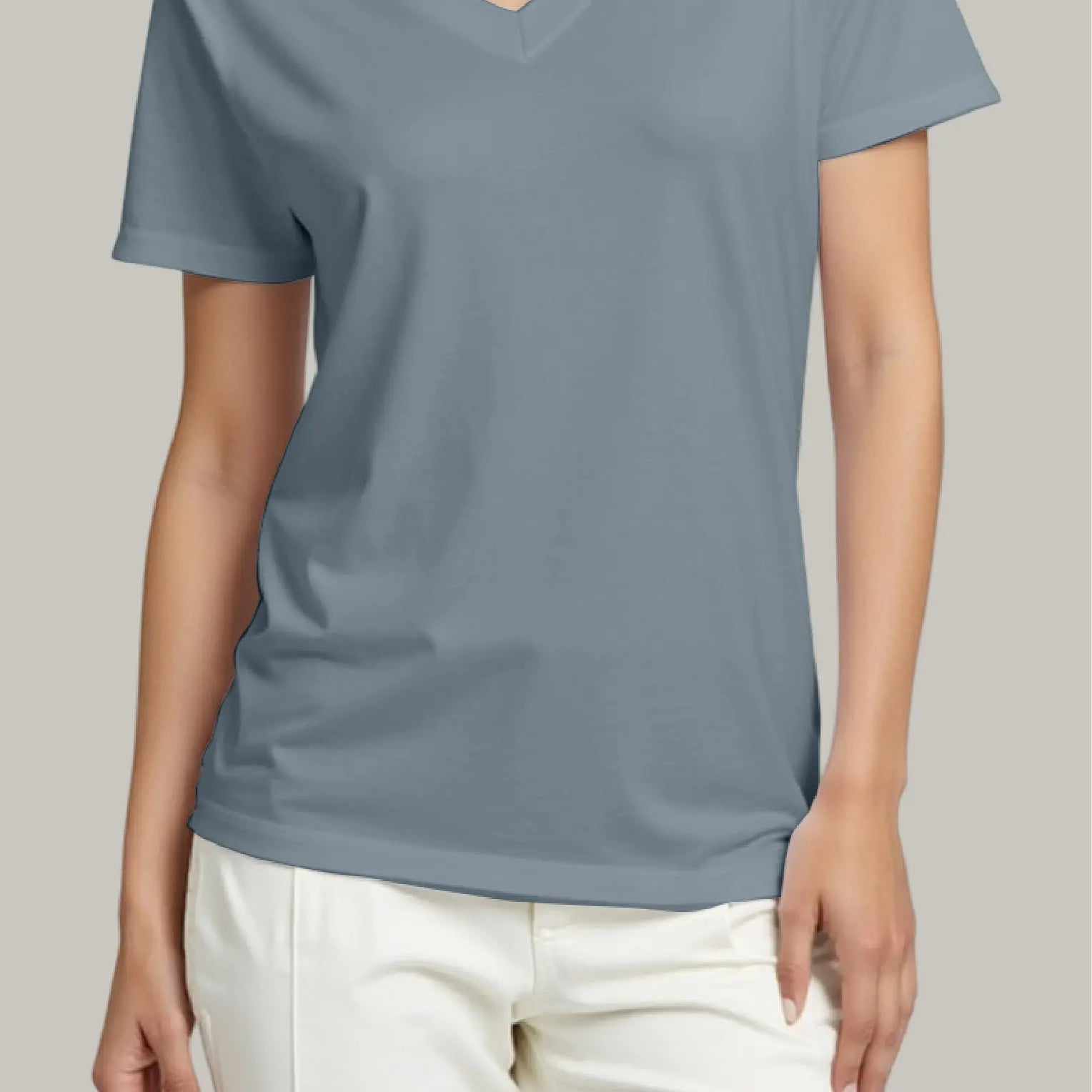 Franela Regular Mujer Cuello V - FashionTex
