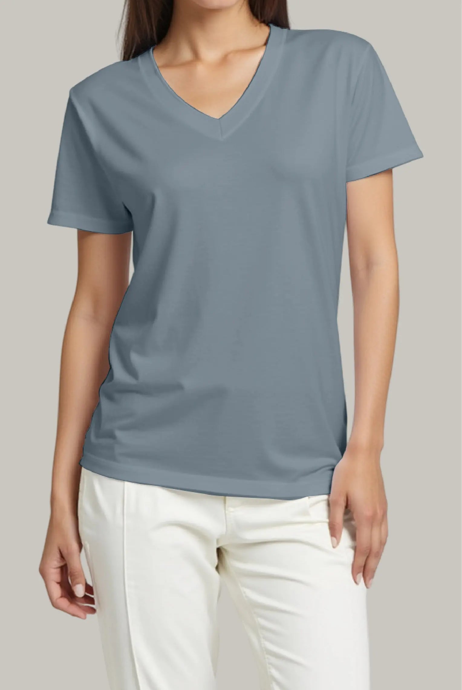 Franela Regular Mujer Cuello V - FashionTex