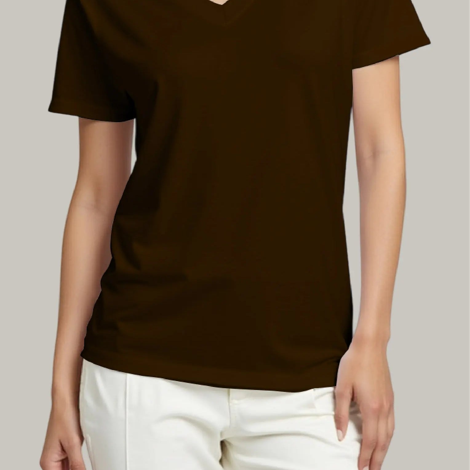 Franela Regular Mujer Cuello V - FashionTex