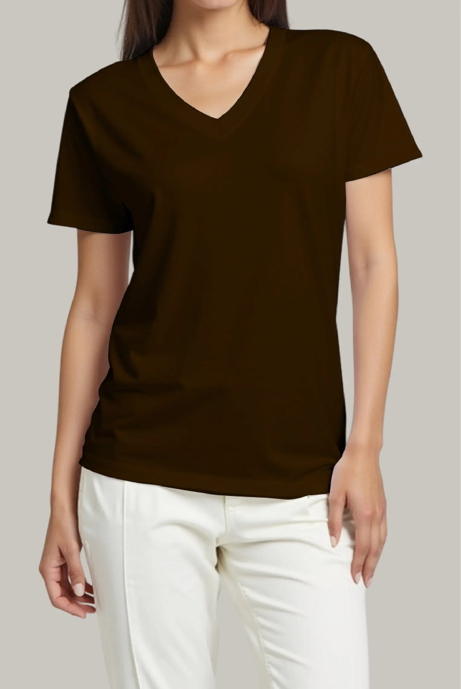 Franela Regular Mujer Cuello V - FashionTex