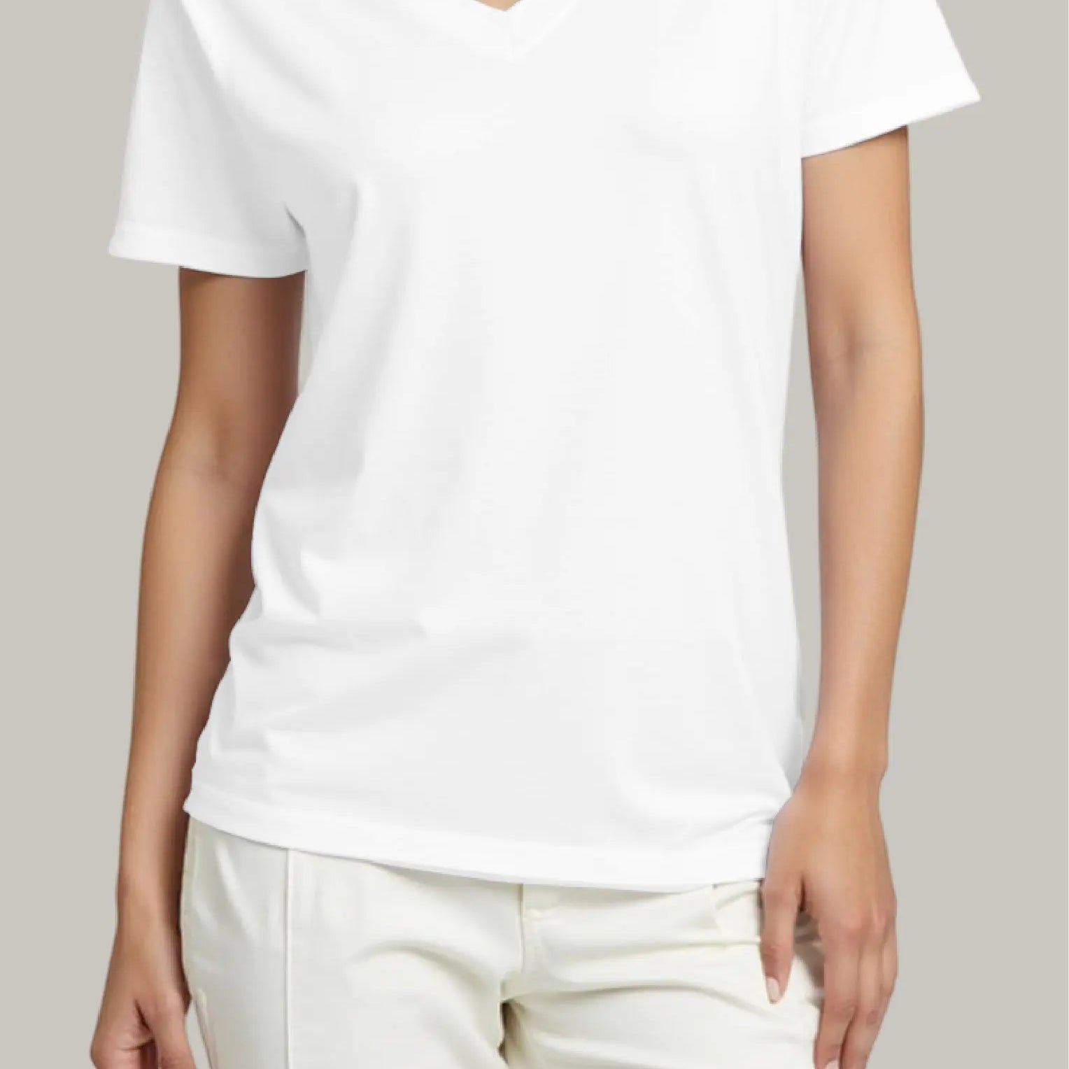 Franela Regular Mujer Cuello V - FashionTex