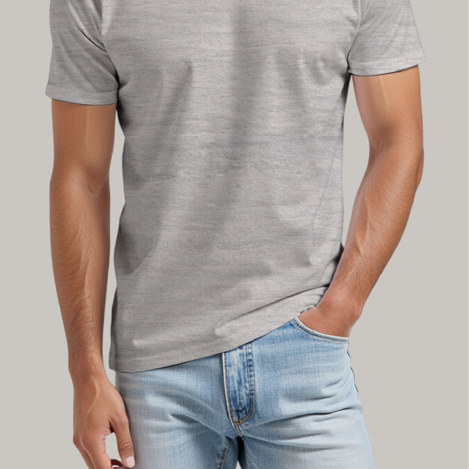 Franela Regular Hombre Cuello en V - FashionTex