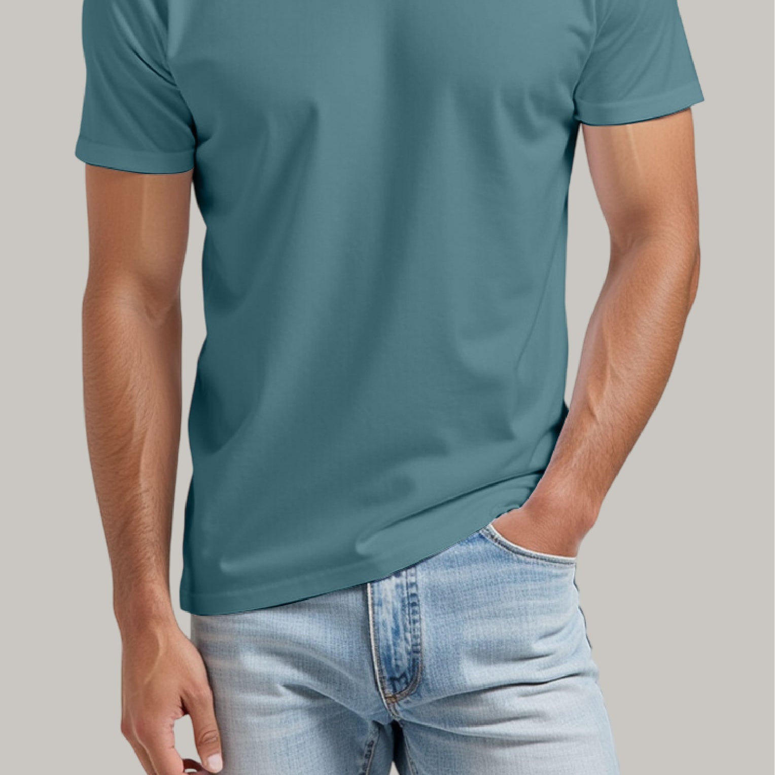 Franela Regular Hombre Cuello en V - FashionTex