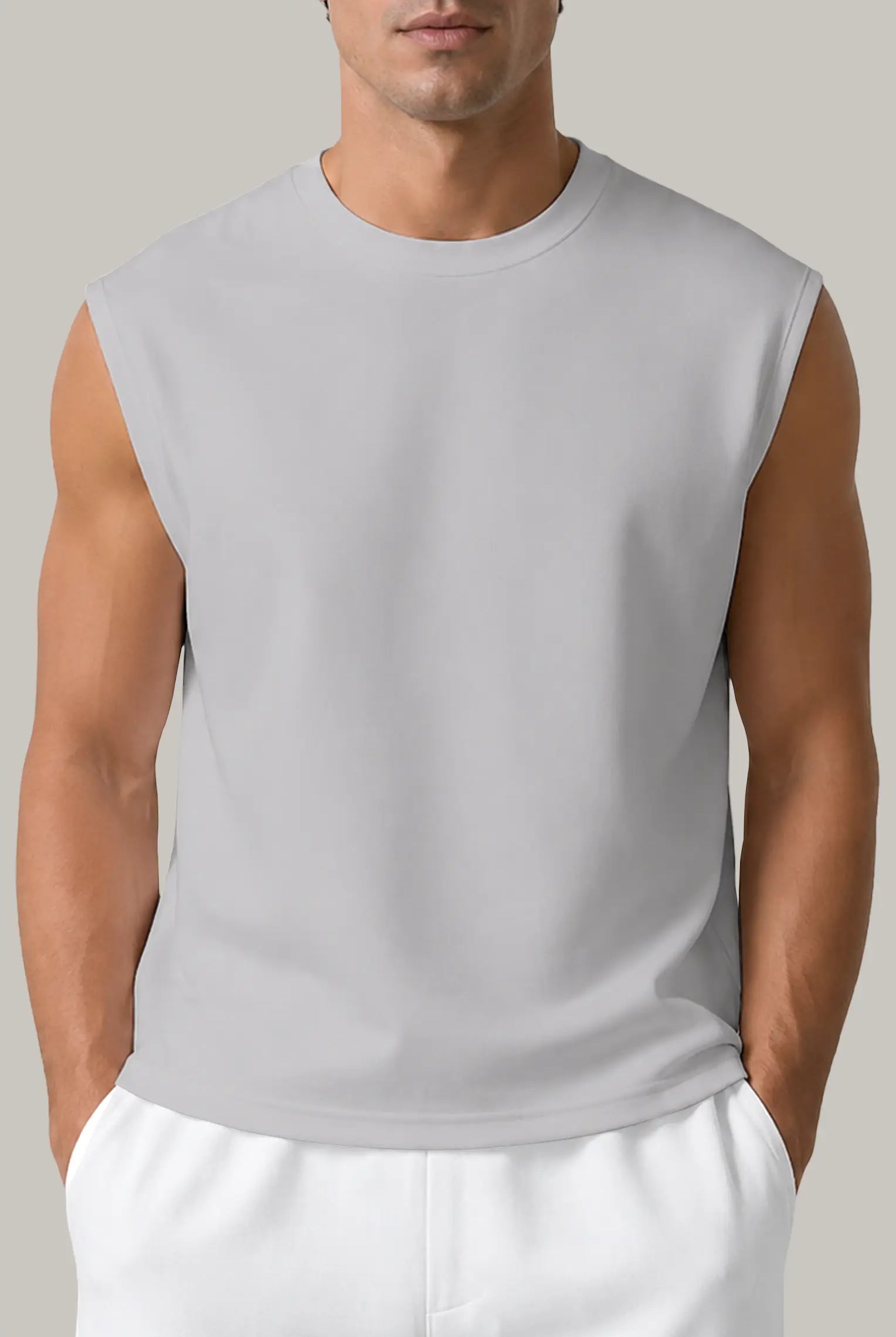 Franela Boxy Fit Sin Manga Hombre - FashionTex