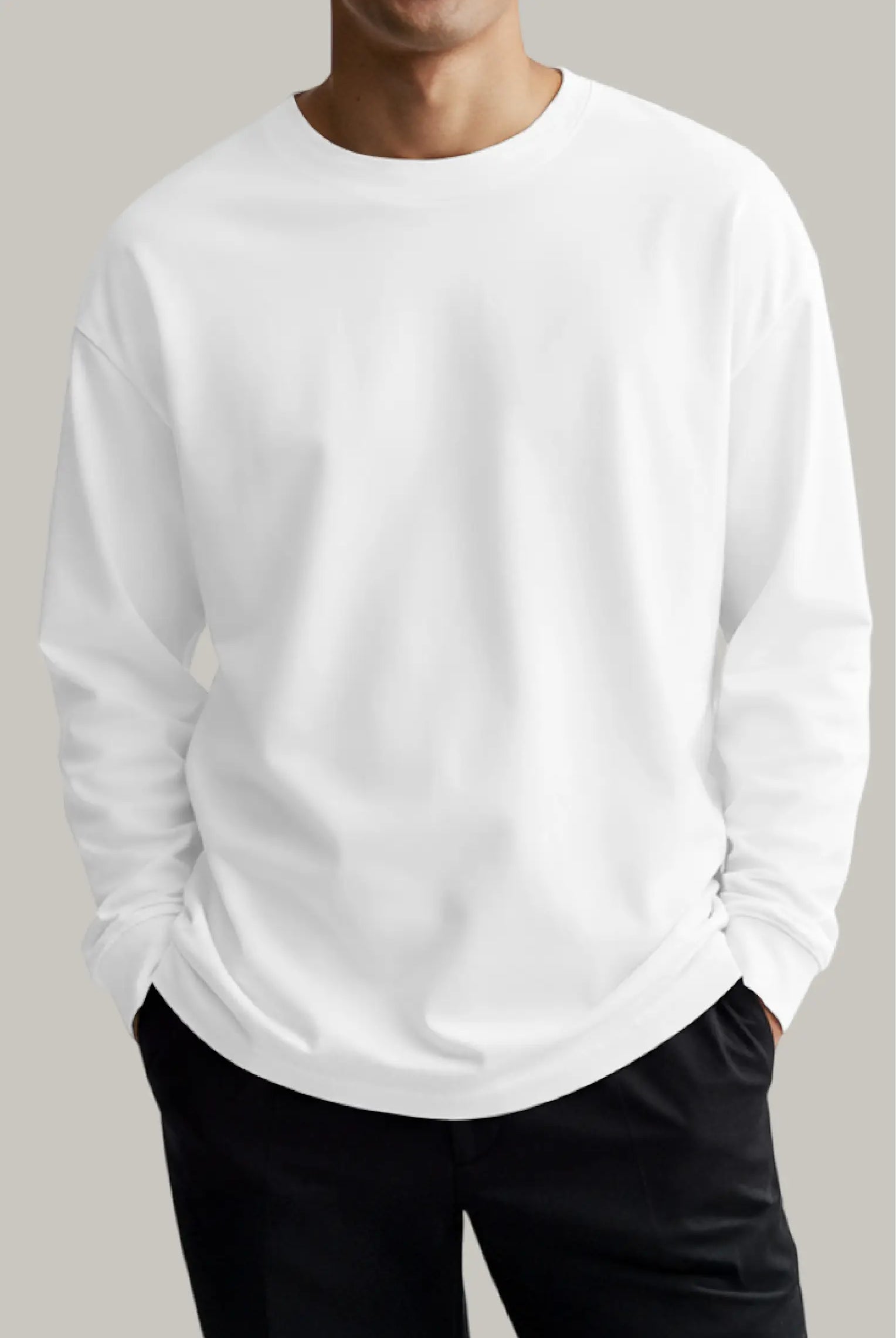 Franela Oversized HeavyWeight Manga Larga Unisex - FashionTex