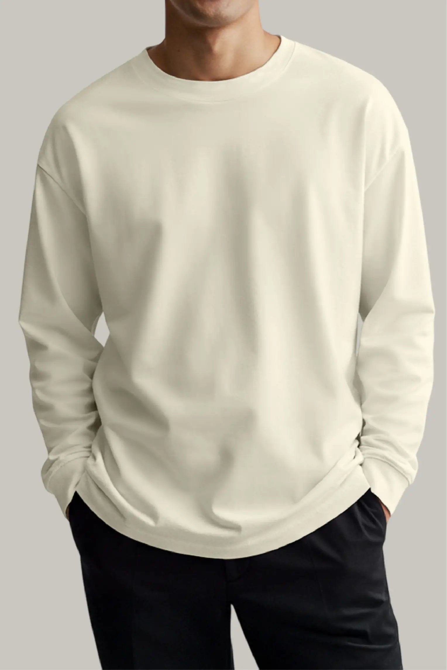 Franela Oversized HeavyWeight Manga Larga Unisex - FashionTex