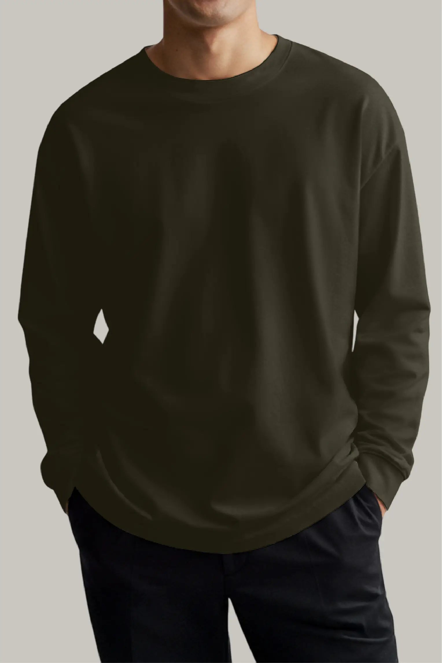 Franela Oversized HeavyWeight Manga Larga Unisex - FashionTex