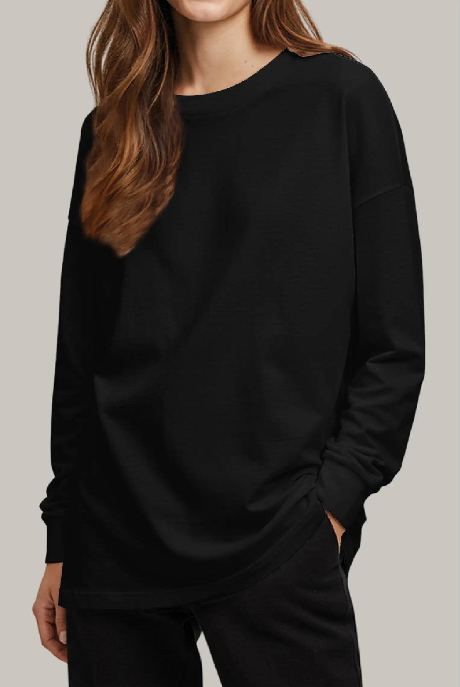 Franela Oversized HeavyWeight Manga Larga Unisex - FashionTex