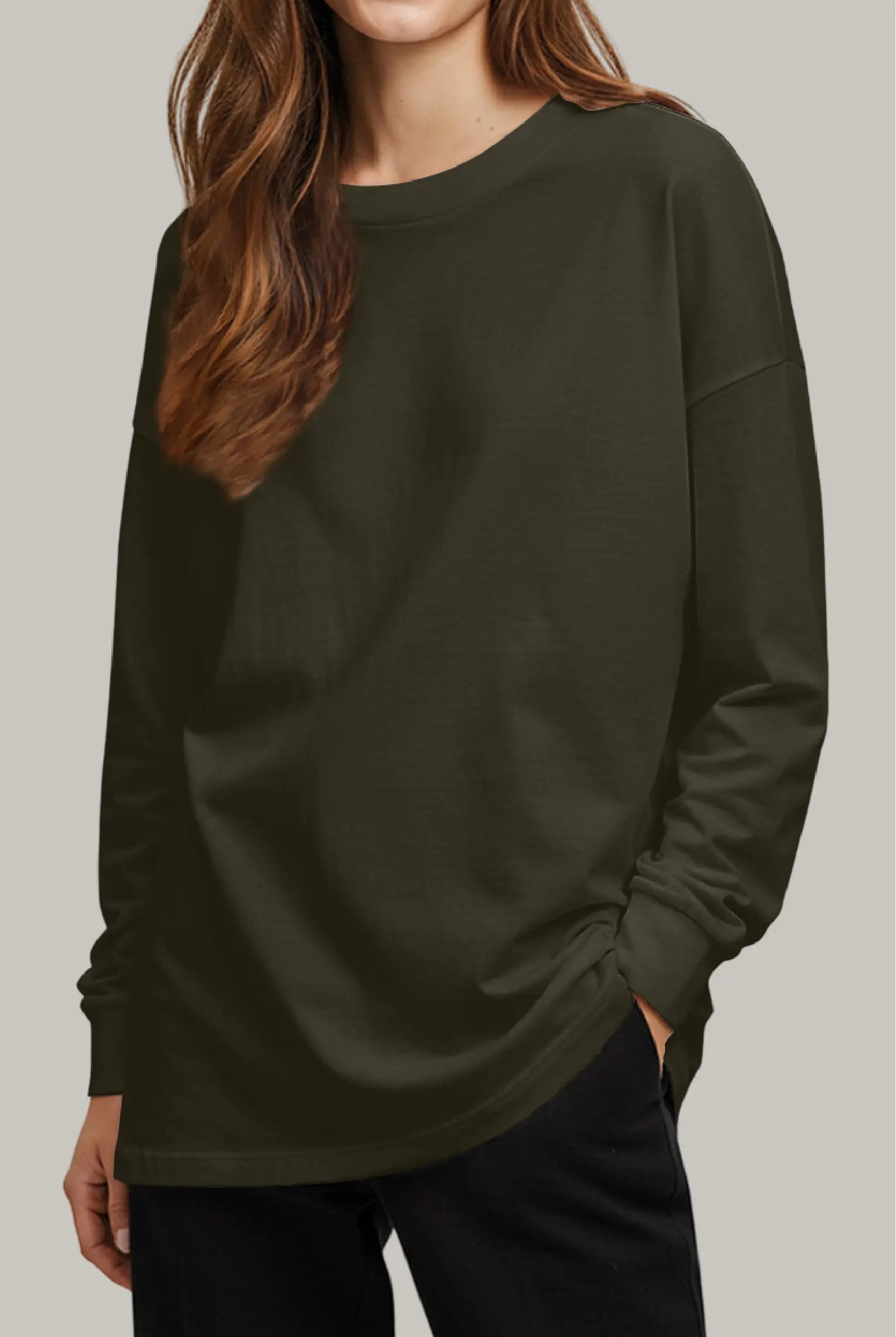 Franela Oversized HeavyWeight Manga Larga Unisex - FashionTex