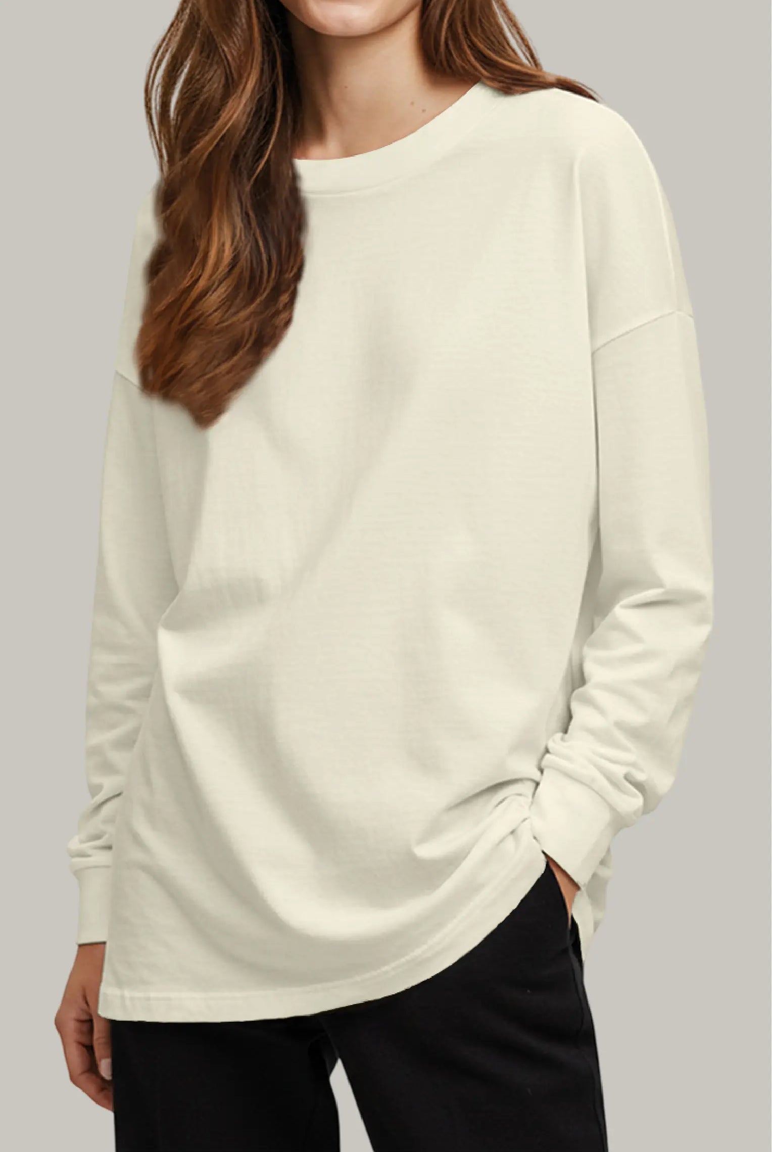 Franela Oversized HeavyWeight Manga Larga Unisex - FashionTex