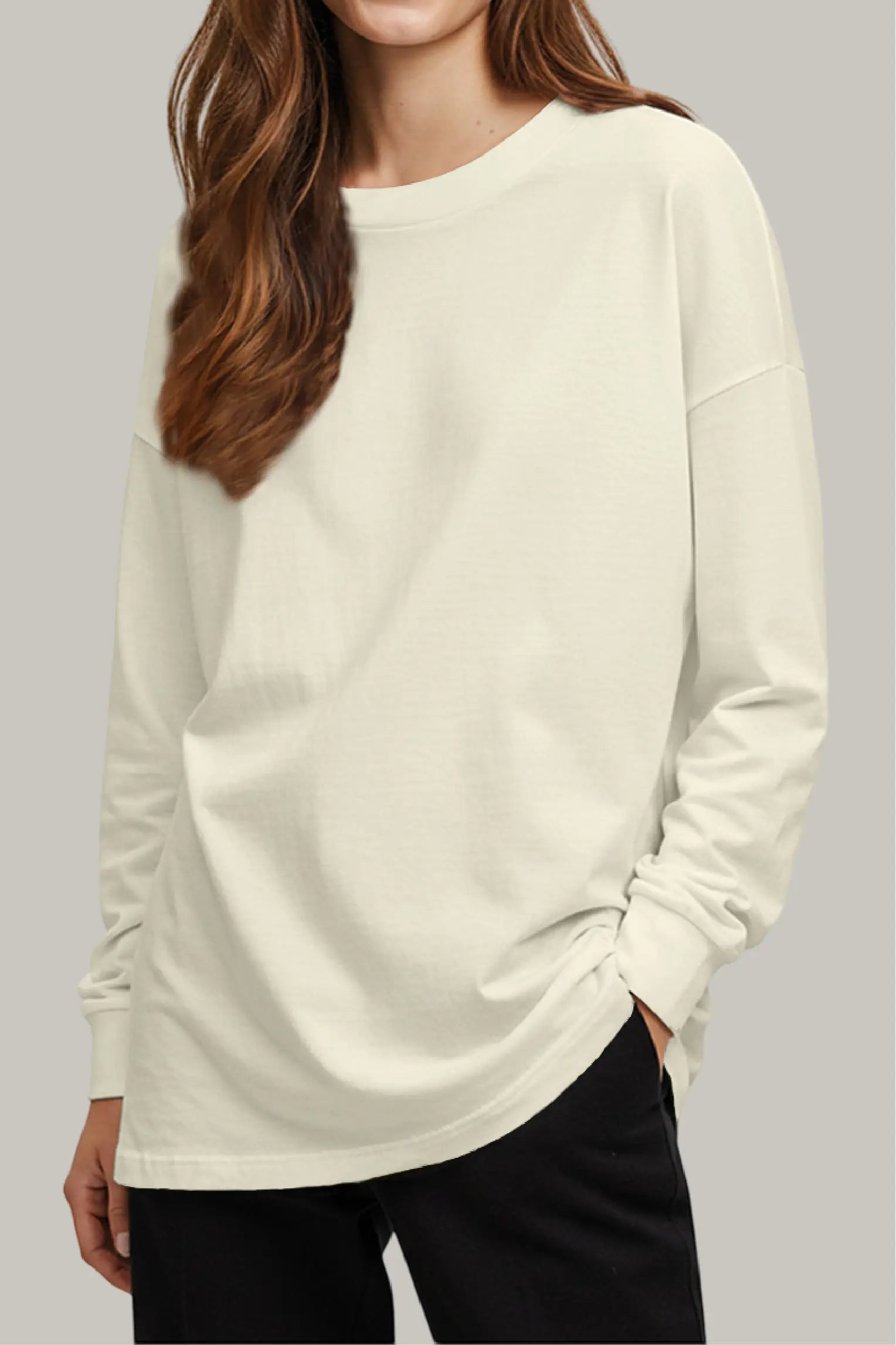 Franela Oversized HeavyWeight Manga Larga Unisex - FashionTex