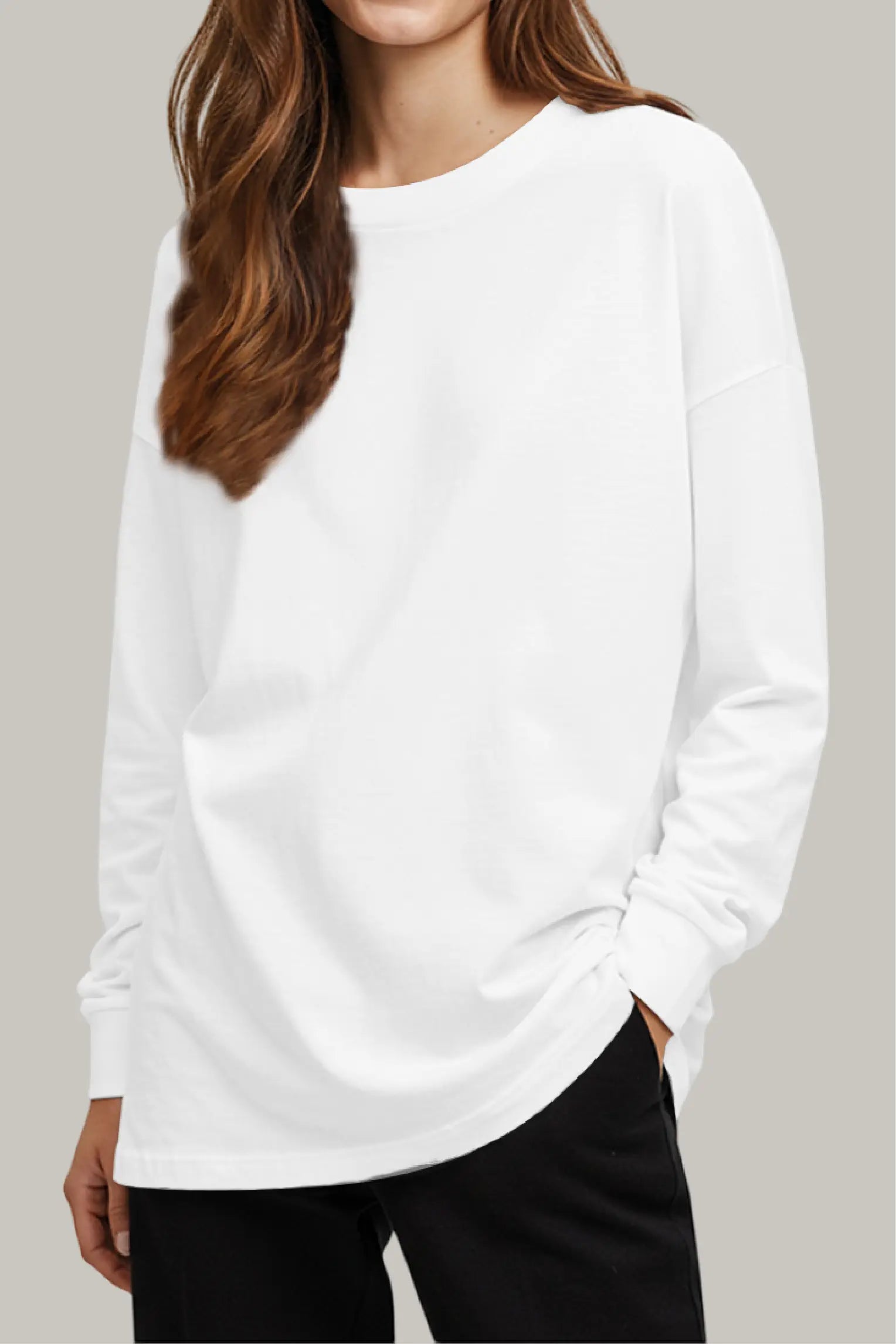 Franela Oversized HeavyWeight Manga Larga Unisex - FashionTex