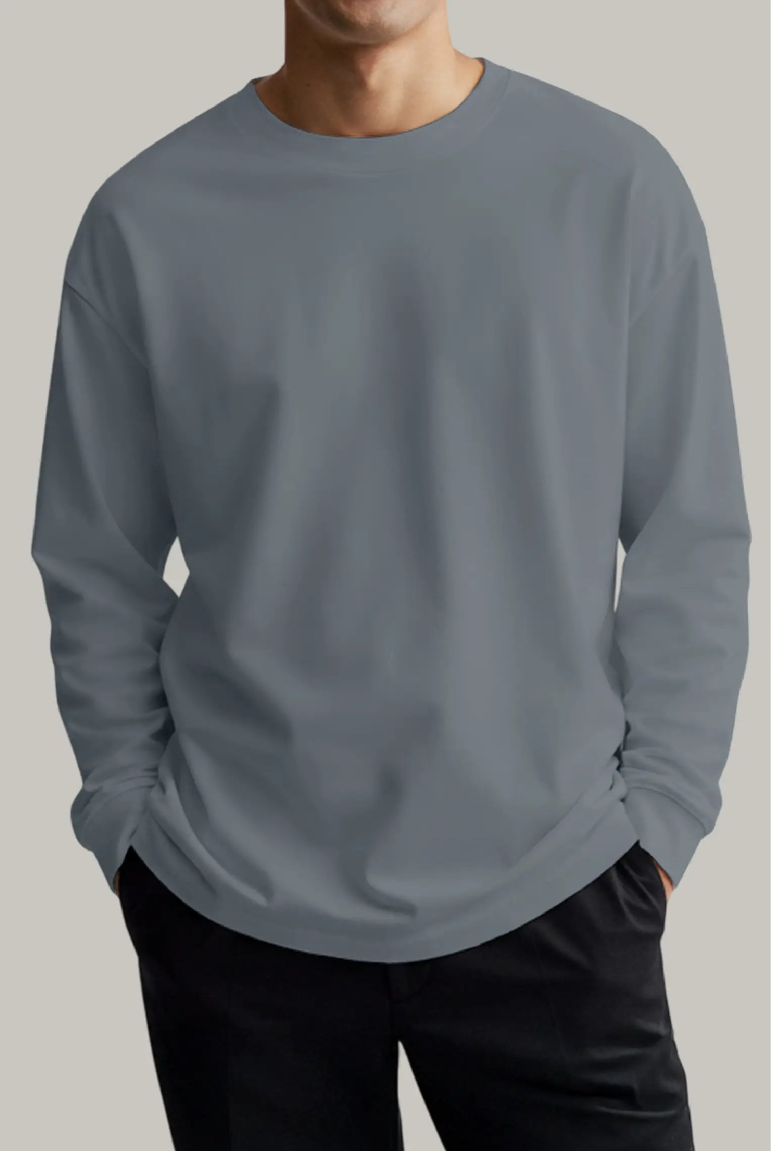 Franela Oversized HeavyWeight Manga Larga Unisex - FashionTex