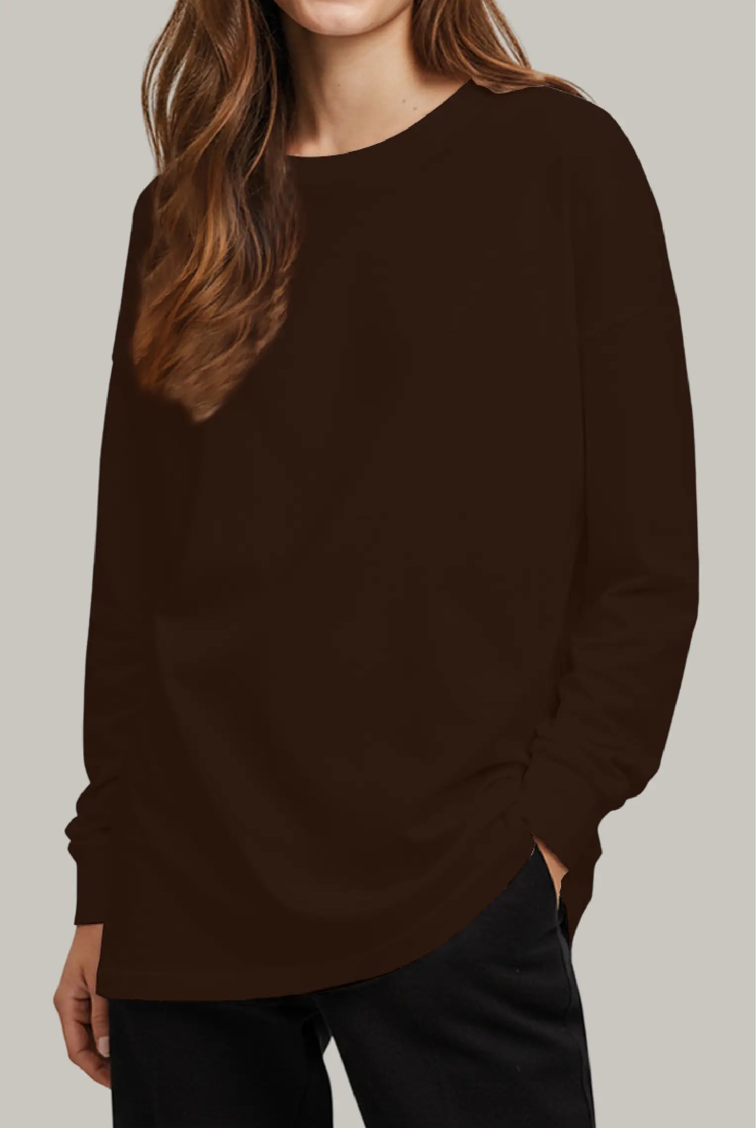 Franela Oversized HeavyWeight Manga Larga Unisex - FashionTex