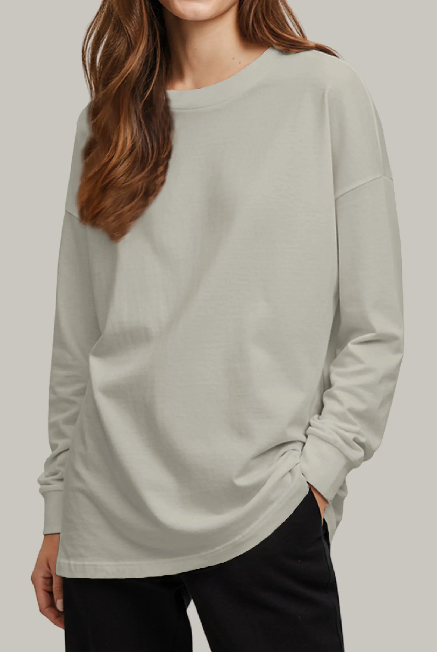 Franela Oversized HeavyWeight Manga Larga Unisex - FashionTex