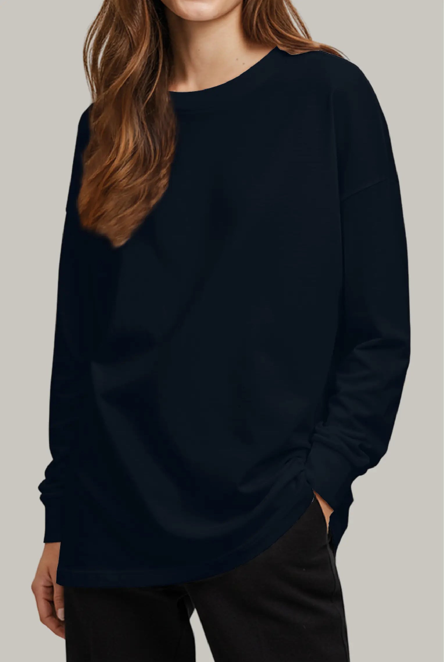 Franela Oversized HeavyWeight Manga Larga Unisex - FashionTex