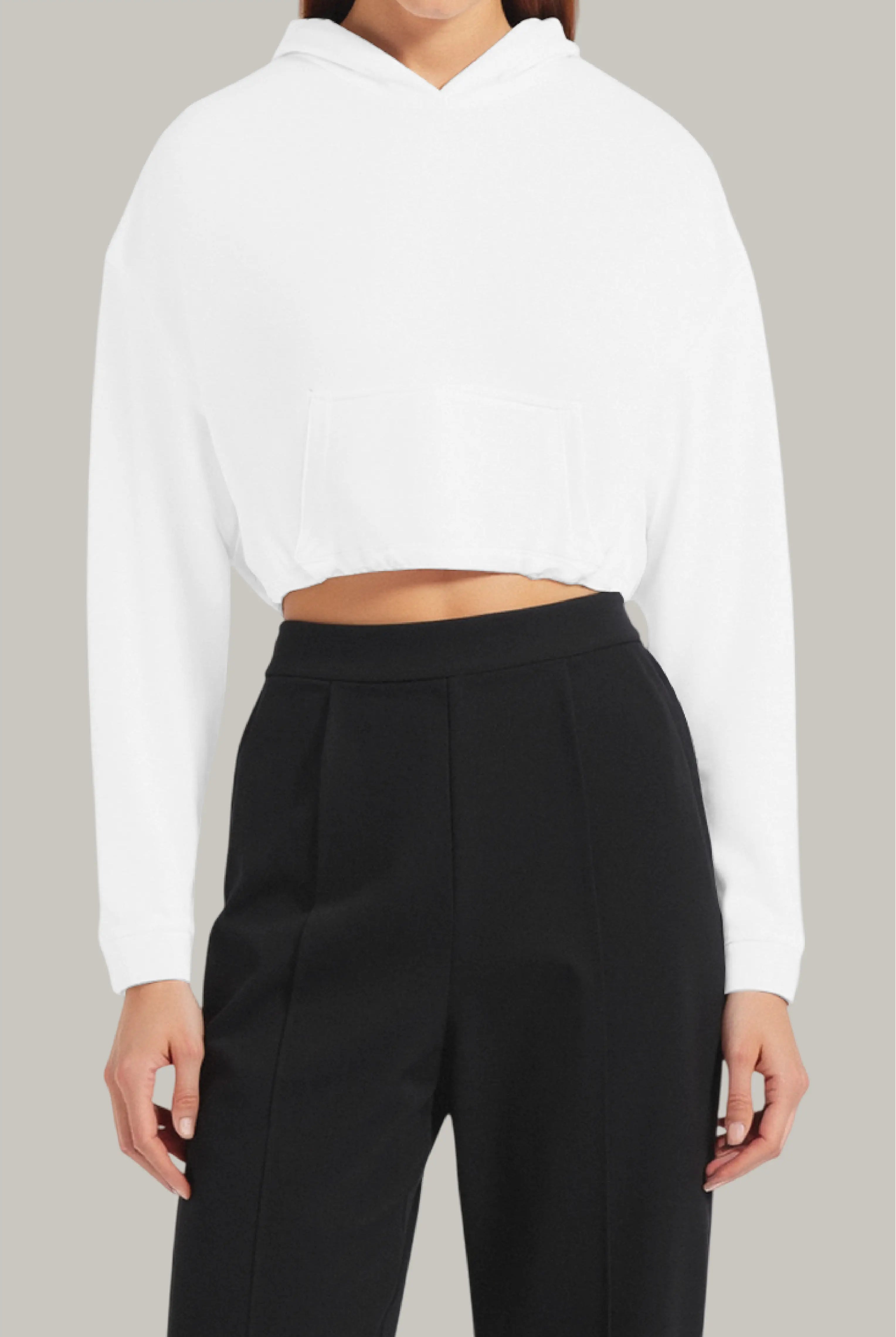 Hoodie Croptop Ajustable - FashionTex