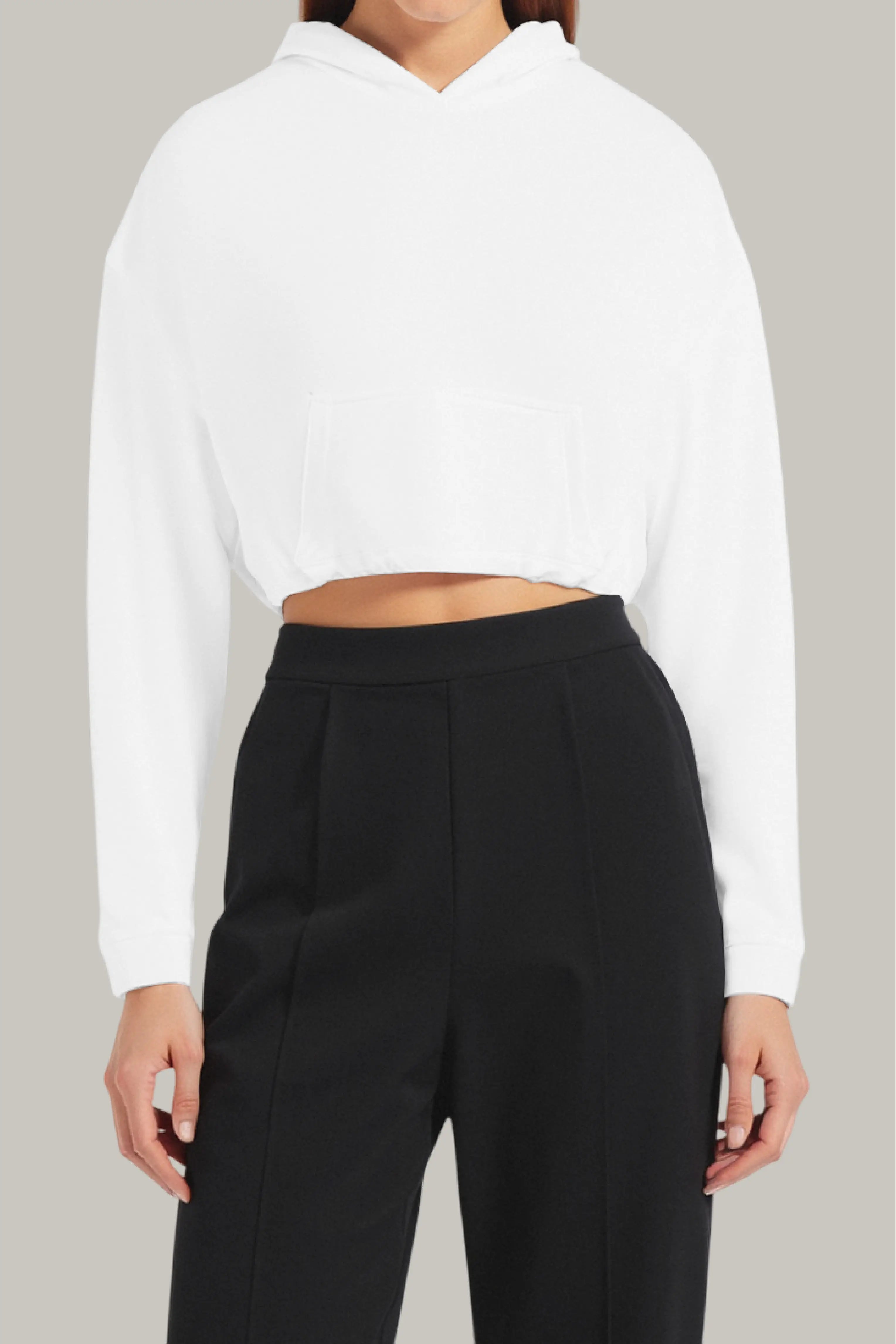 Hoodie Croptop Ajustable - FashionTex