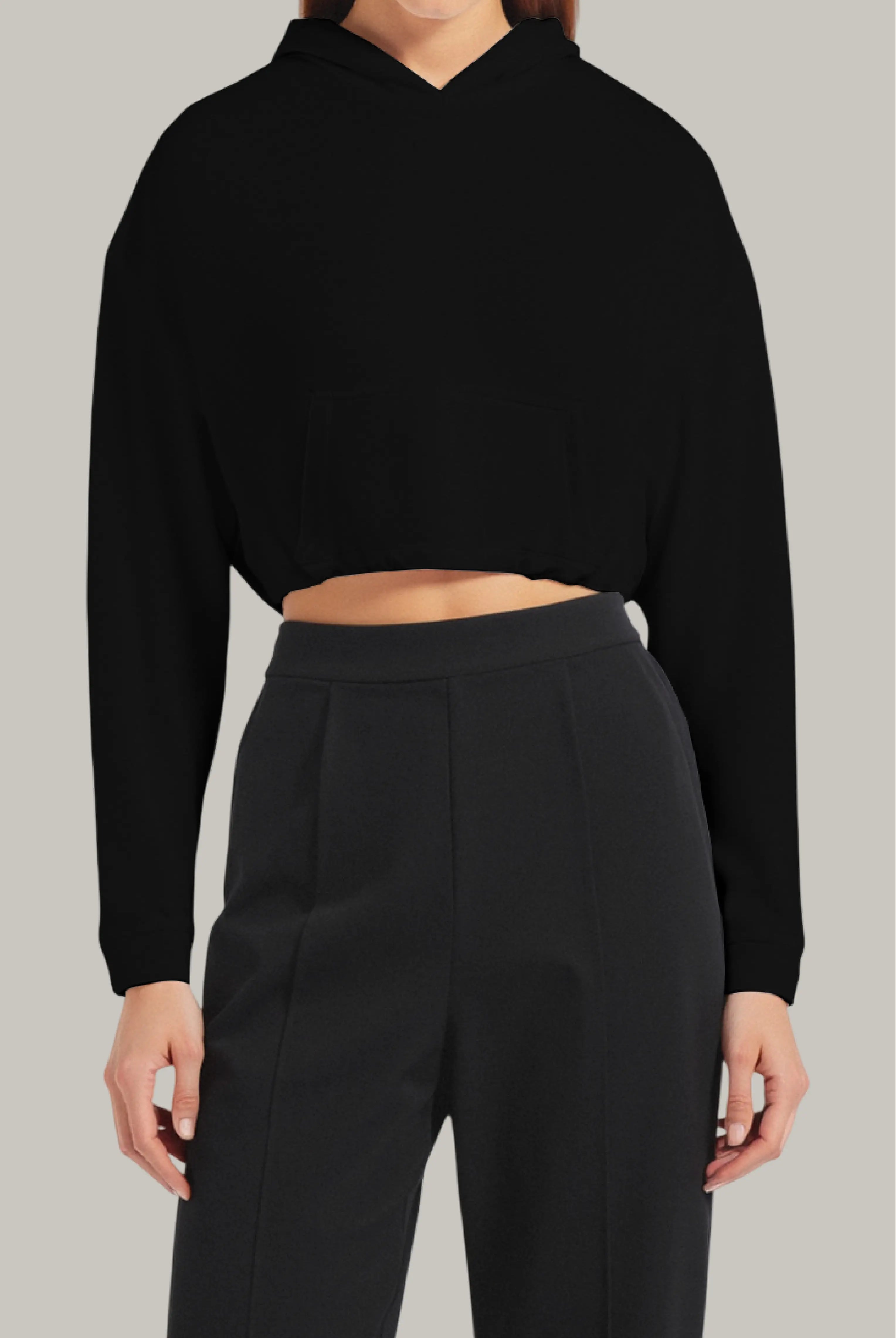 Hoodie Croptop Ajustable - FashionTex