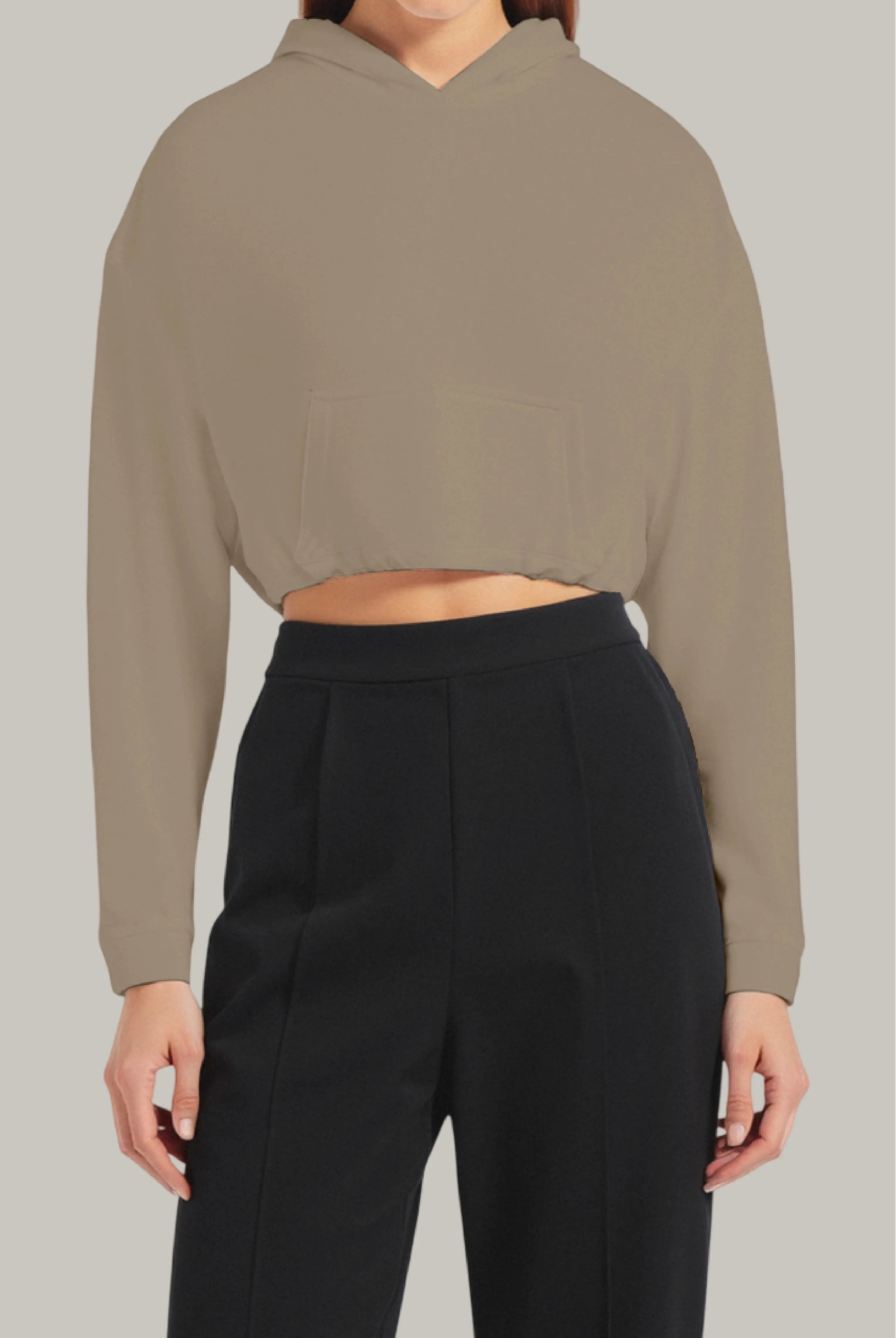 Hoodie Croptop Ajustable - FashionTex