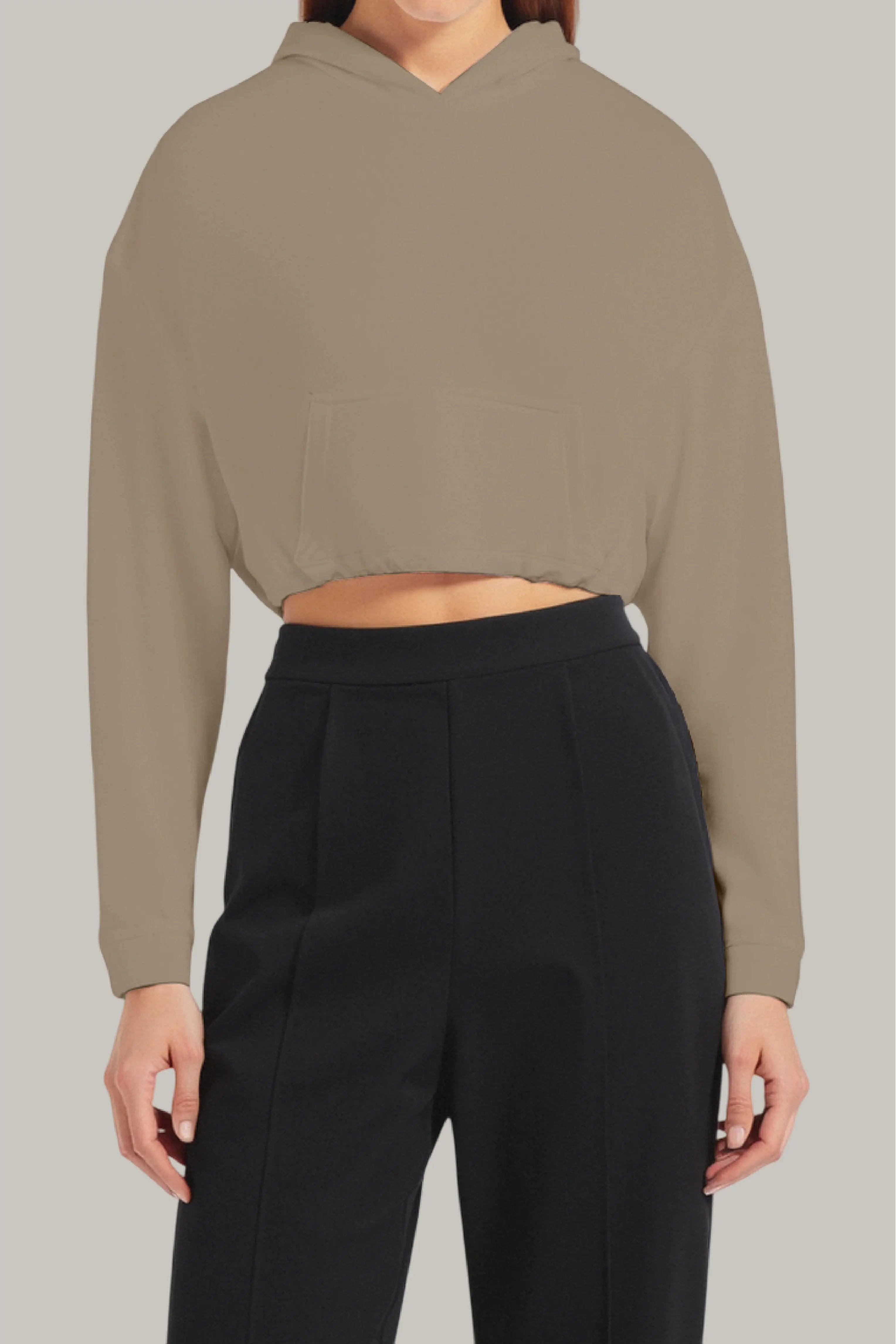 Hoodie Croptop Ajustable - FashionTex