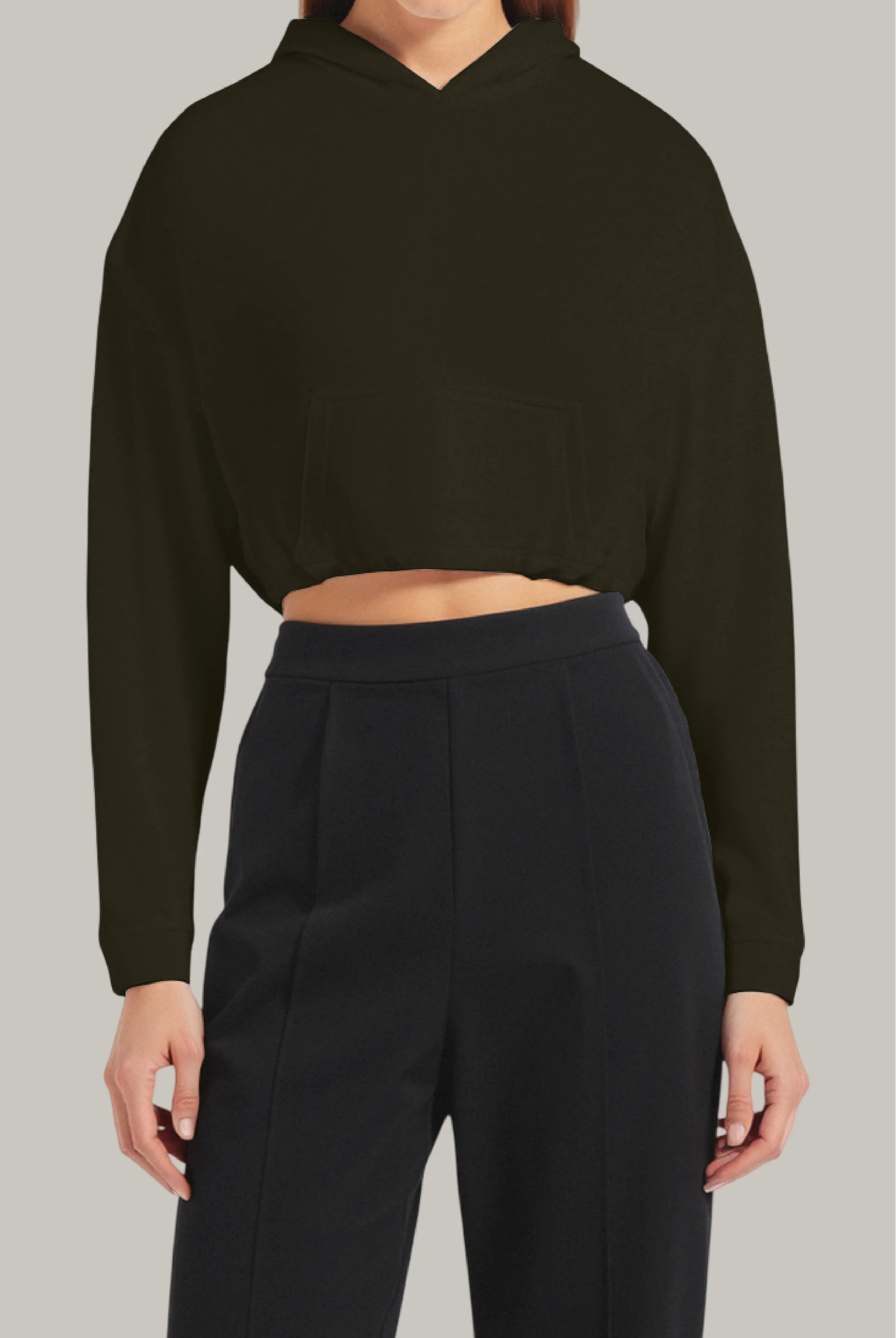 Hoodie Croptop Ajustable - FashionTex